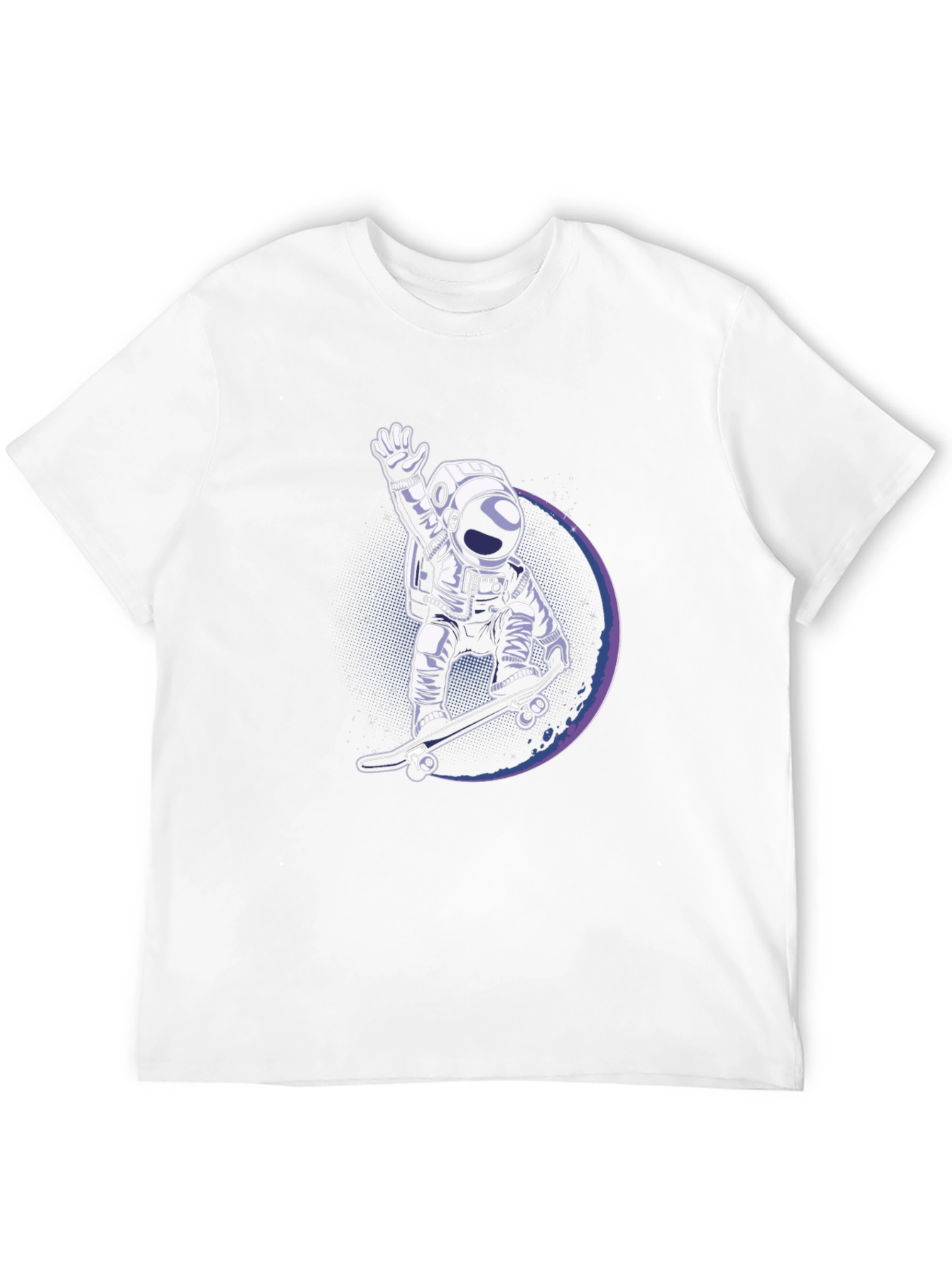 Astronaut Skateboarder Graphic Tee