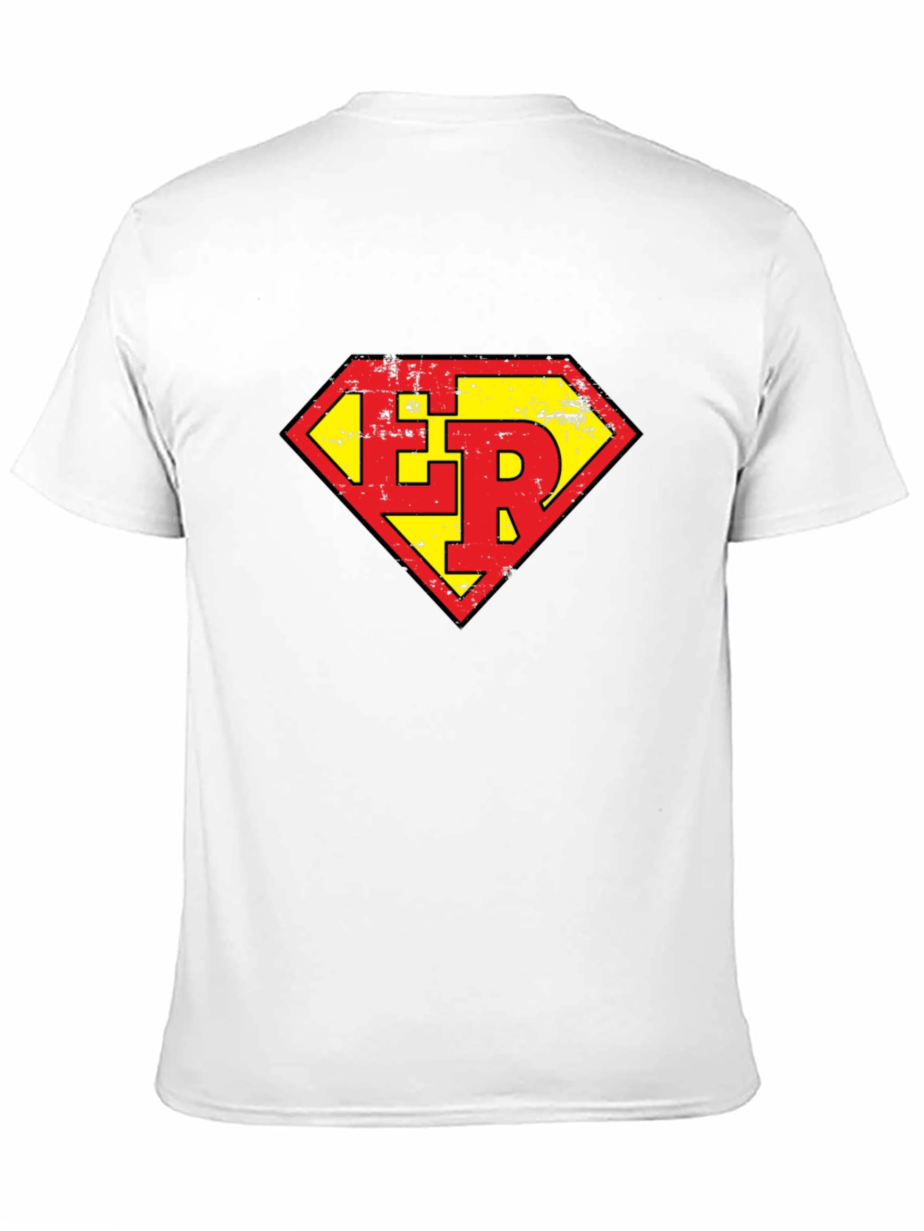 ER Super Hero Style Graphic Tee - Black