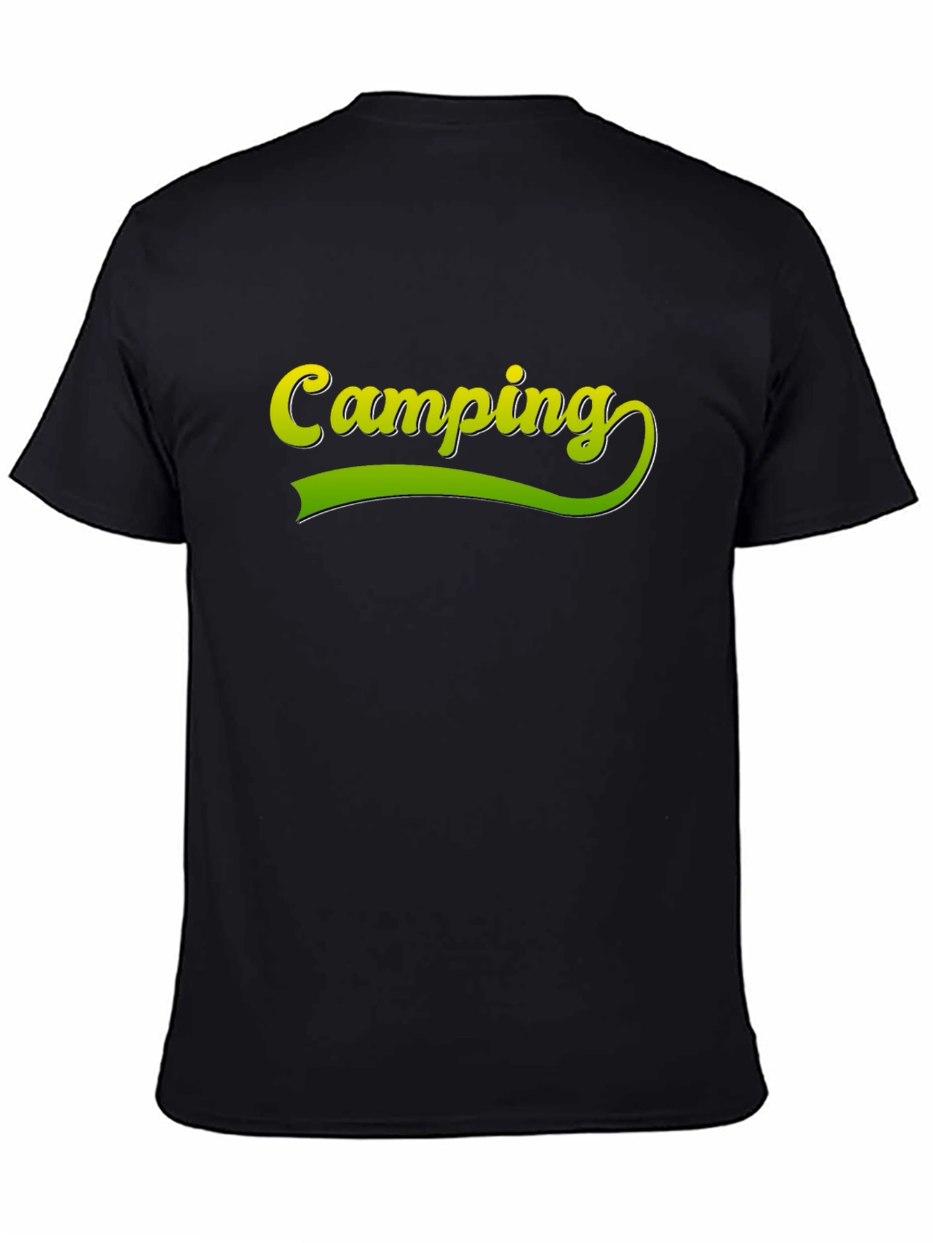 Camping Graphic Tee - Black Casual Shirt