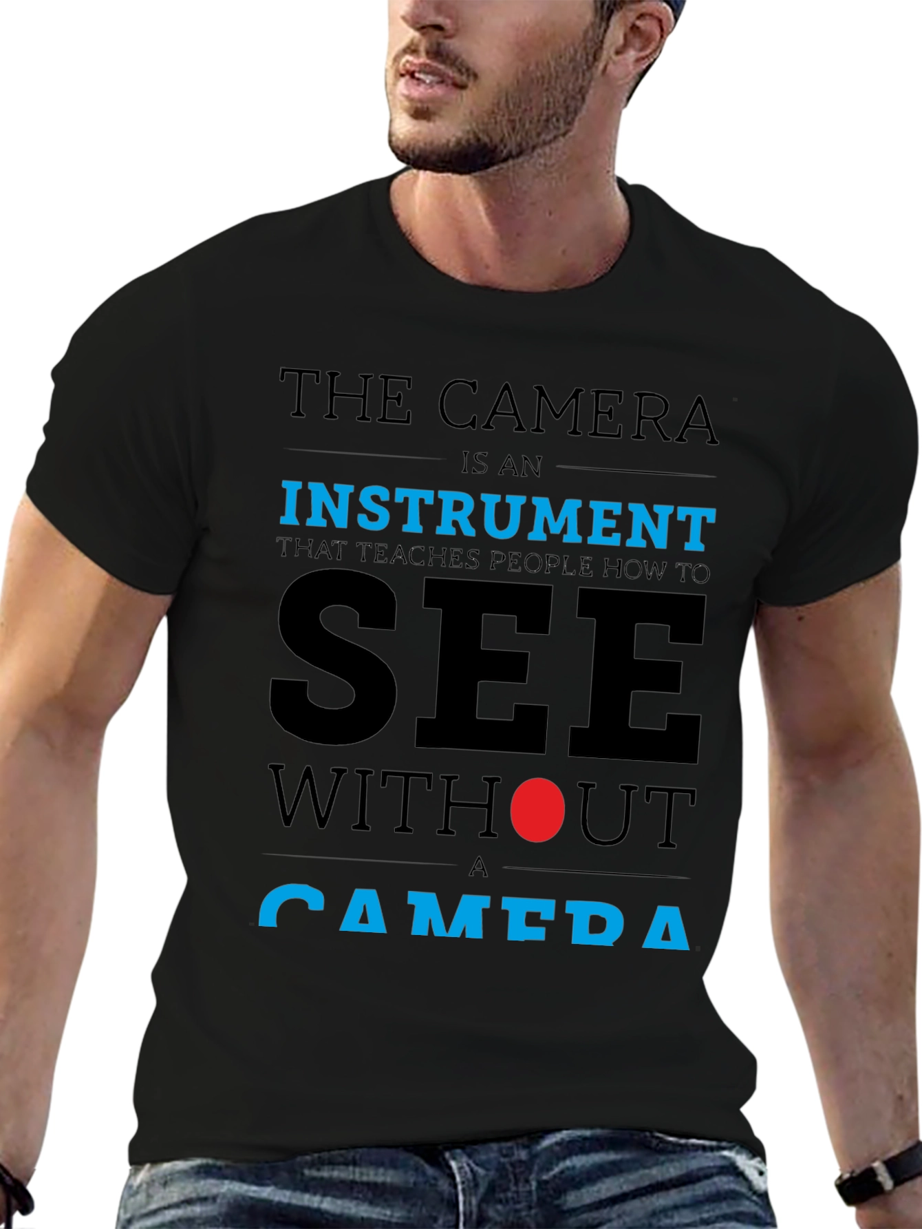 Camera Photography T-Shirt - The Camera is an Instrument