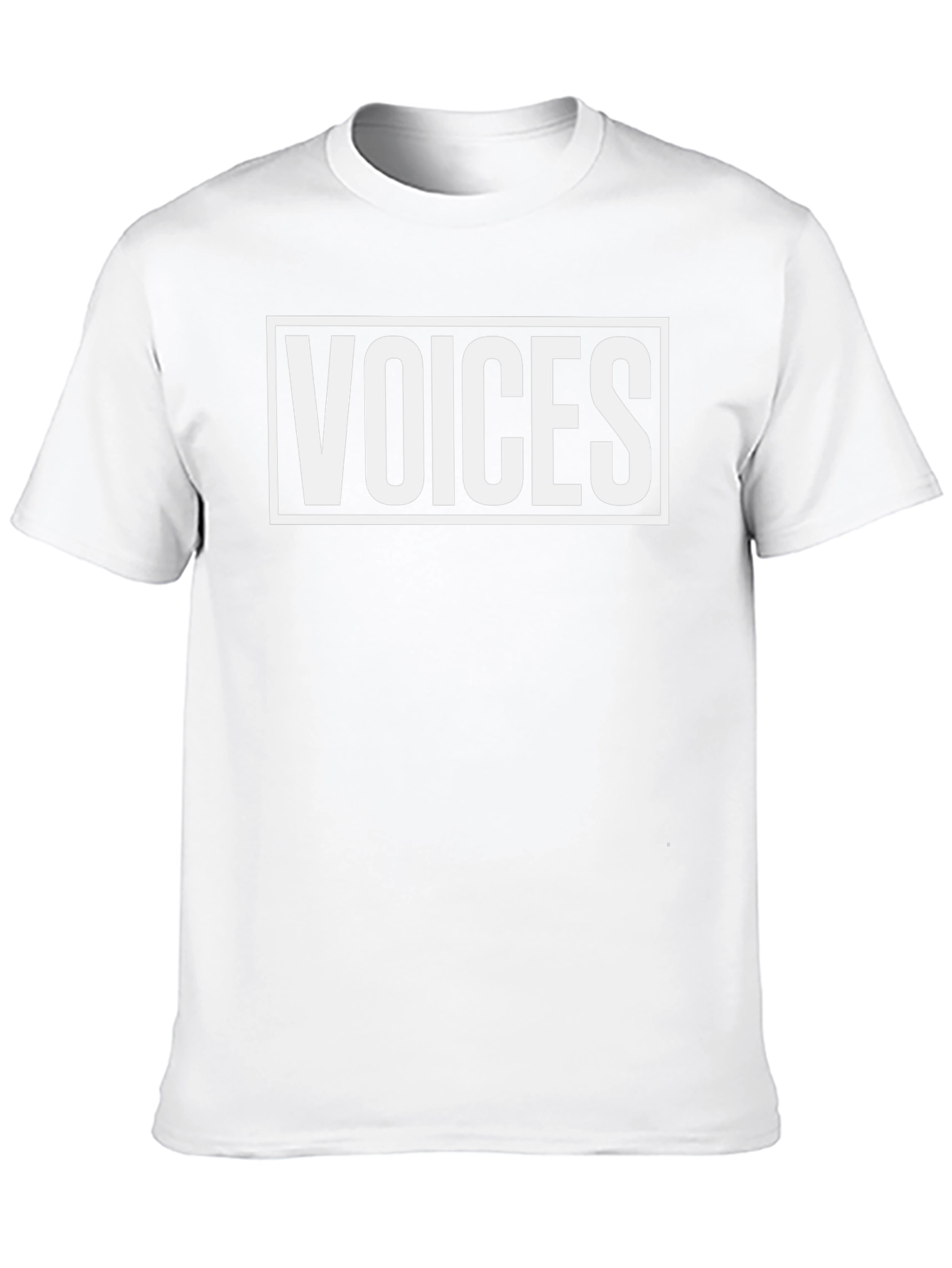 Voices Graphic Tee - Black Casual T-Shirt