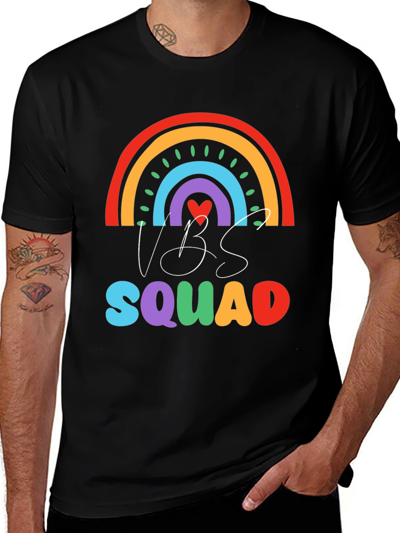 VBS Squad Rainbow Graphic T-Shirt