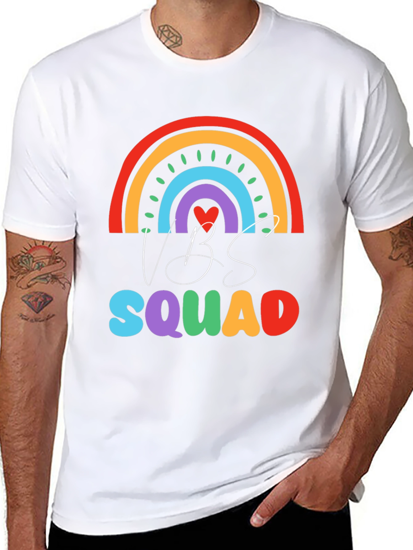 VBS Squad Rainbow Graphic T-Shirt