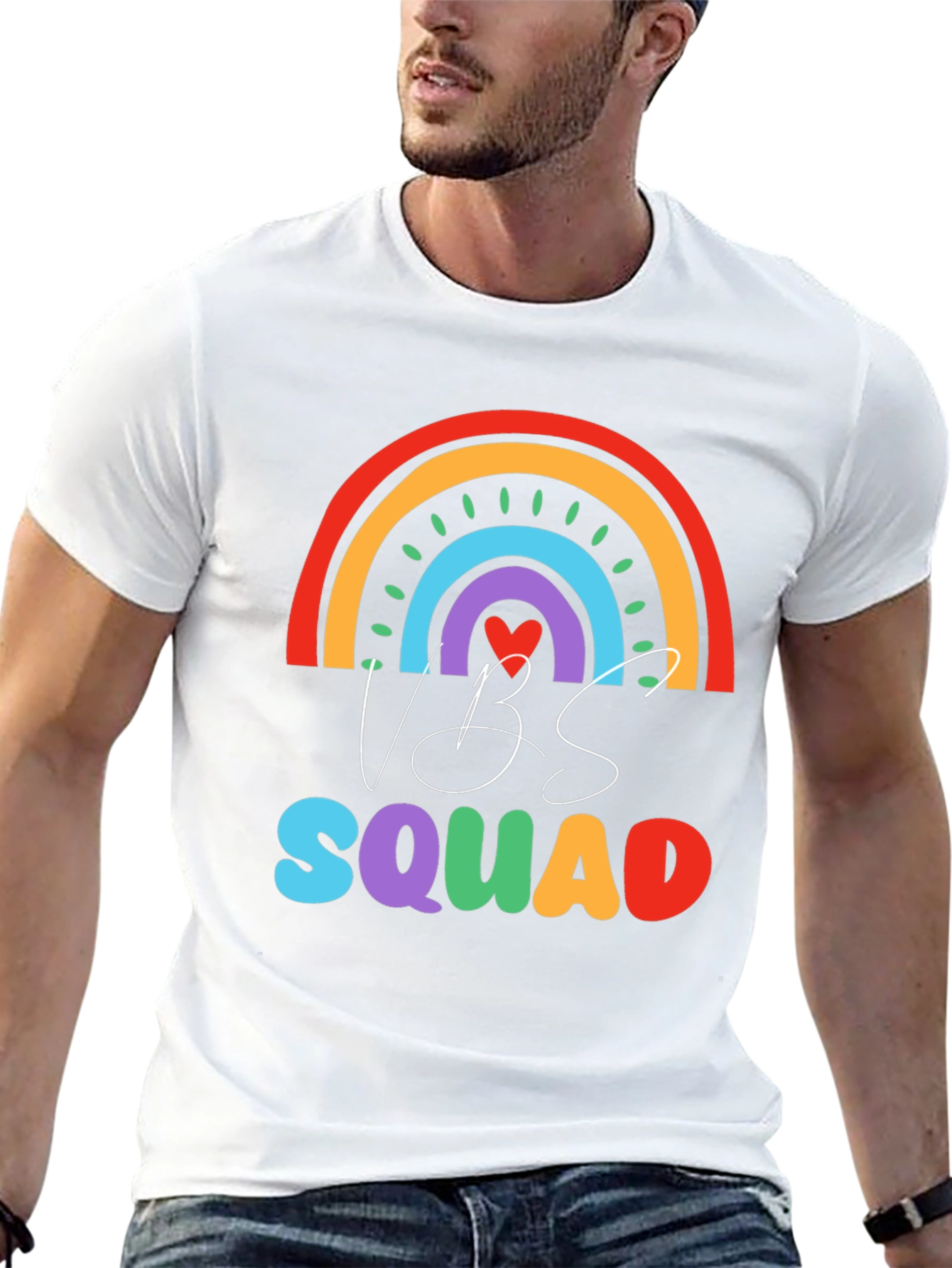VBS Squad Rainbow Graphic T-Shirt