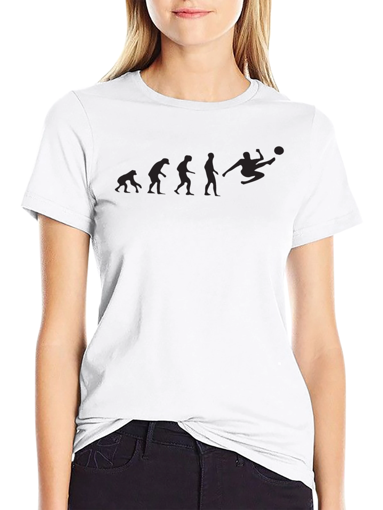 Evolution of Soccer Black T-Shirt
