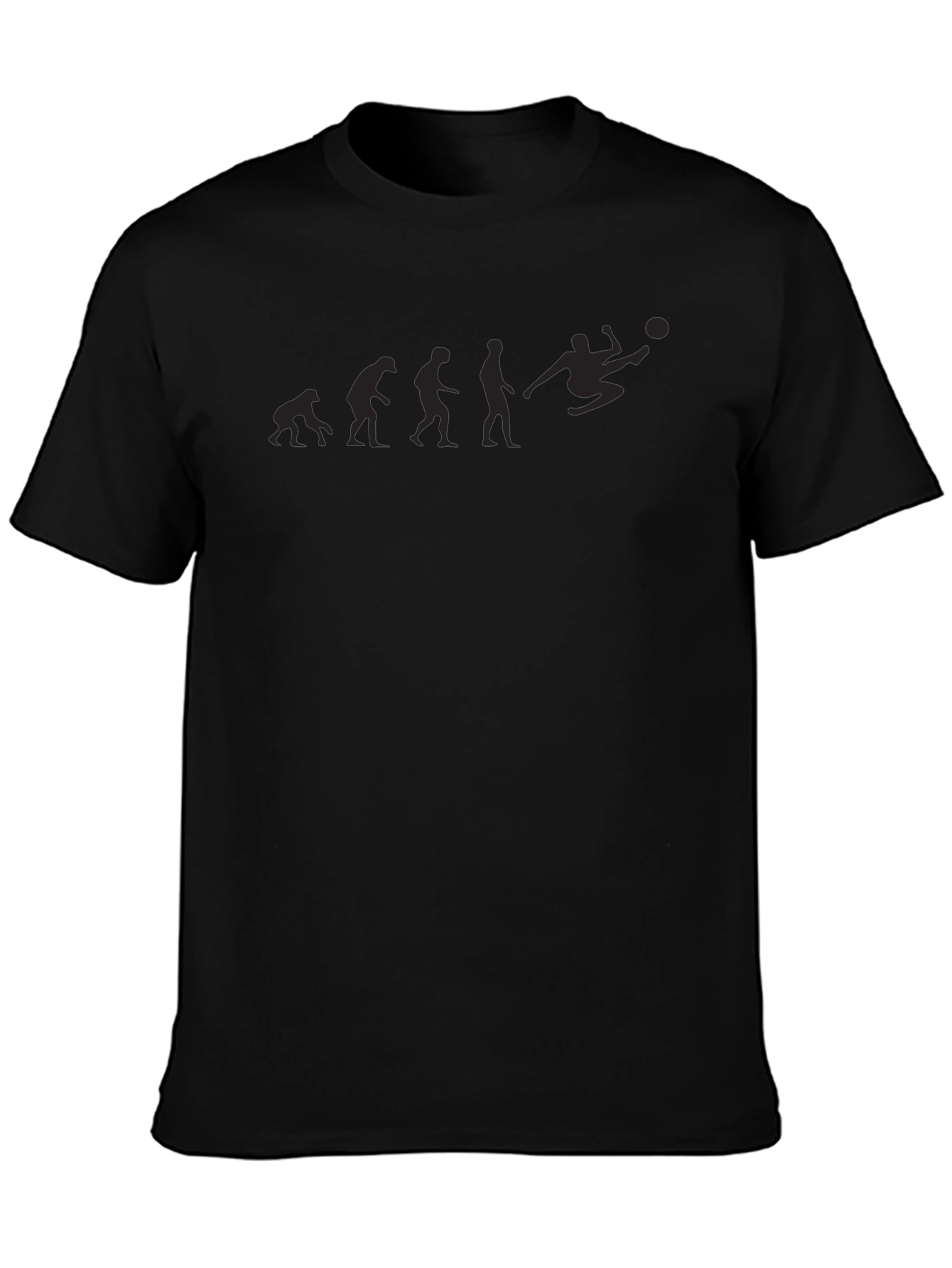 Evolution of Soccer Black T-Shirt