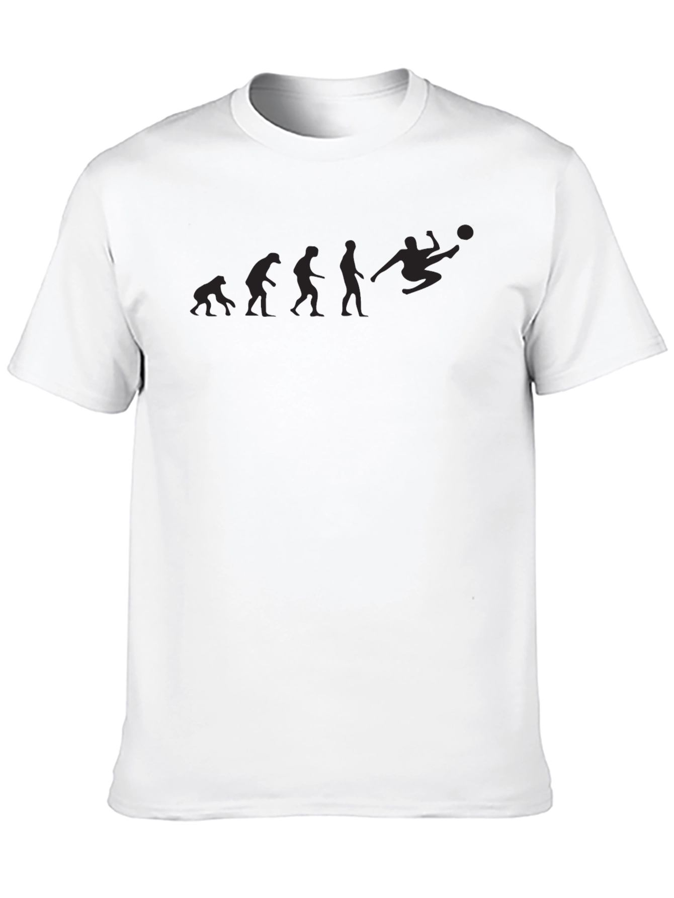 Evolution of Soccer Black T-Shirt