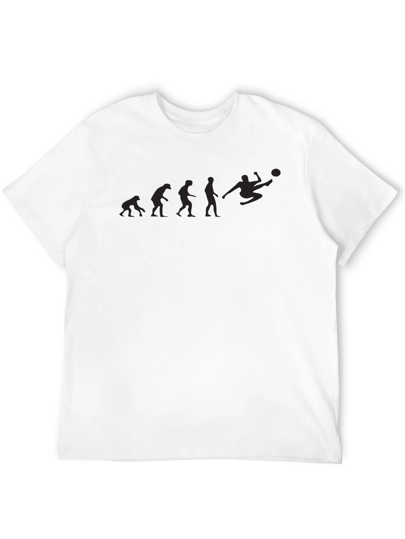 Evolution of Soccer Black T-Shirt
