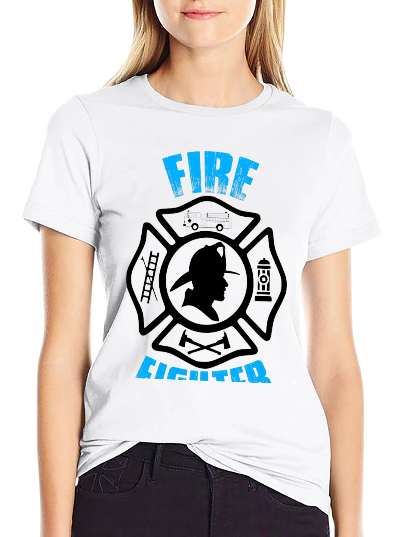 Firefighter T-Shirt - Maltase Cross Graphic Tee