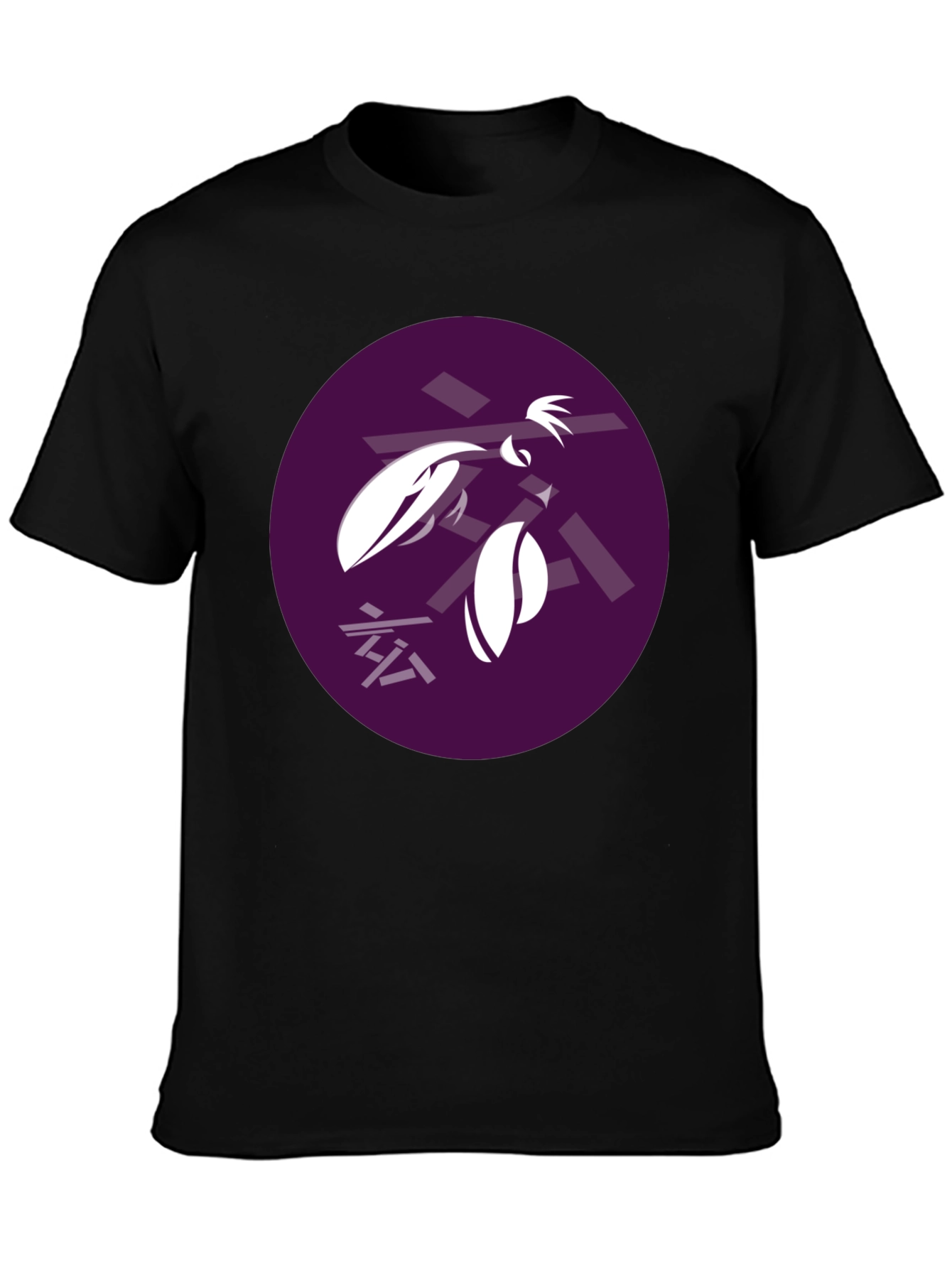 Abstract Graphic Tee - Black T-Shirt