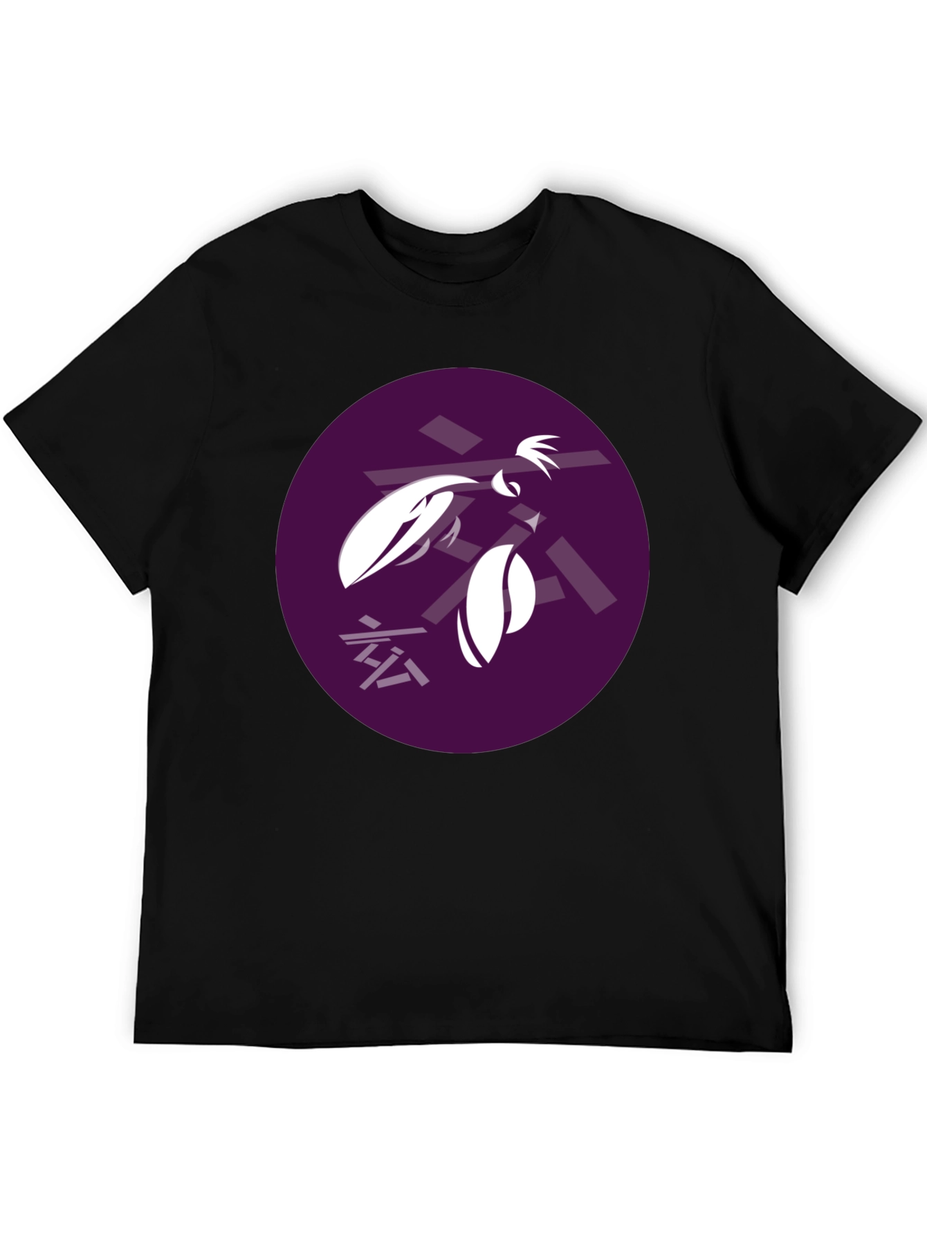 Abstract Graphic Tee - Black T-Shirt