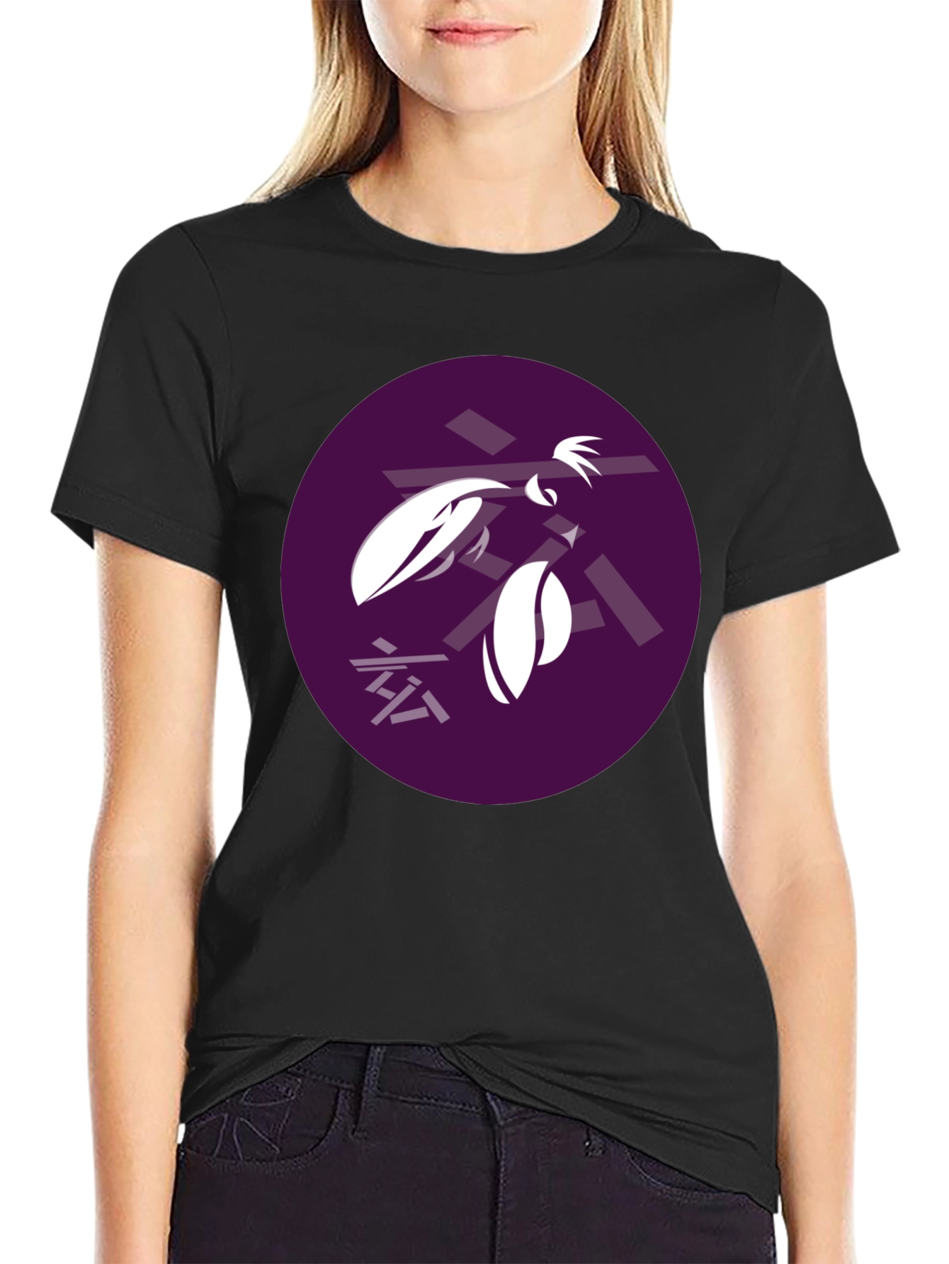 Abstract Graphic Tee - Black T-Shirt