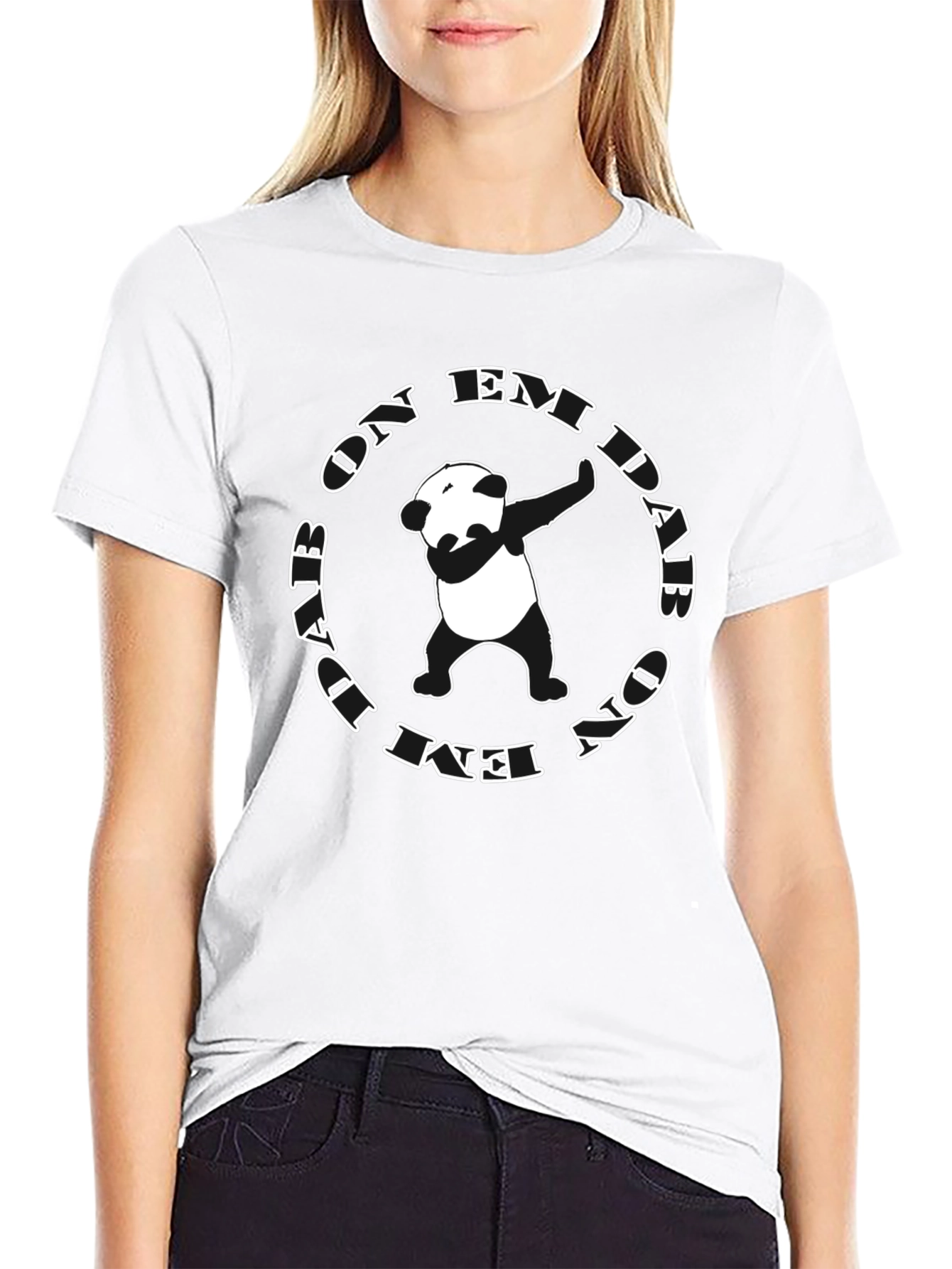 Dabbing Panda Graphic Tee - Soft Cotton Crew Neck