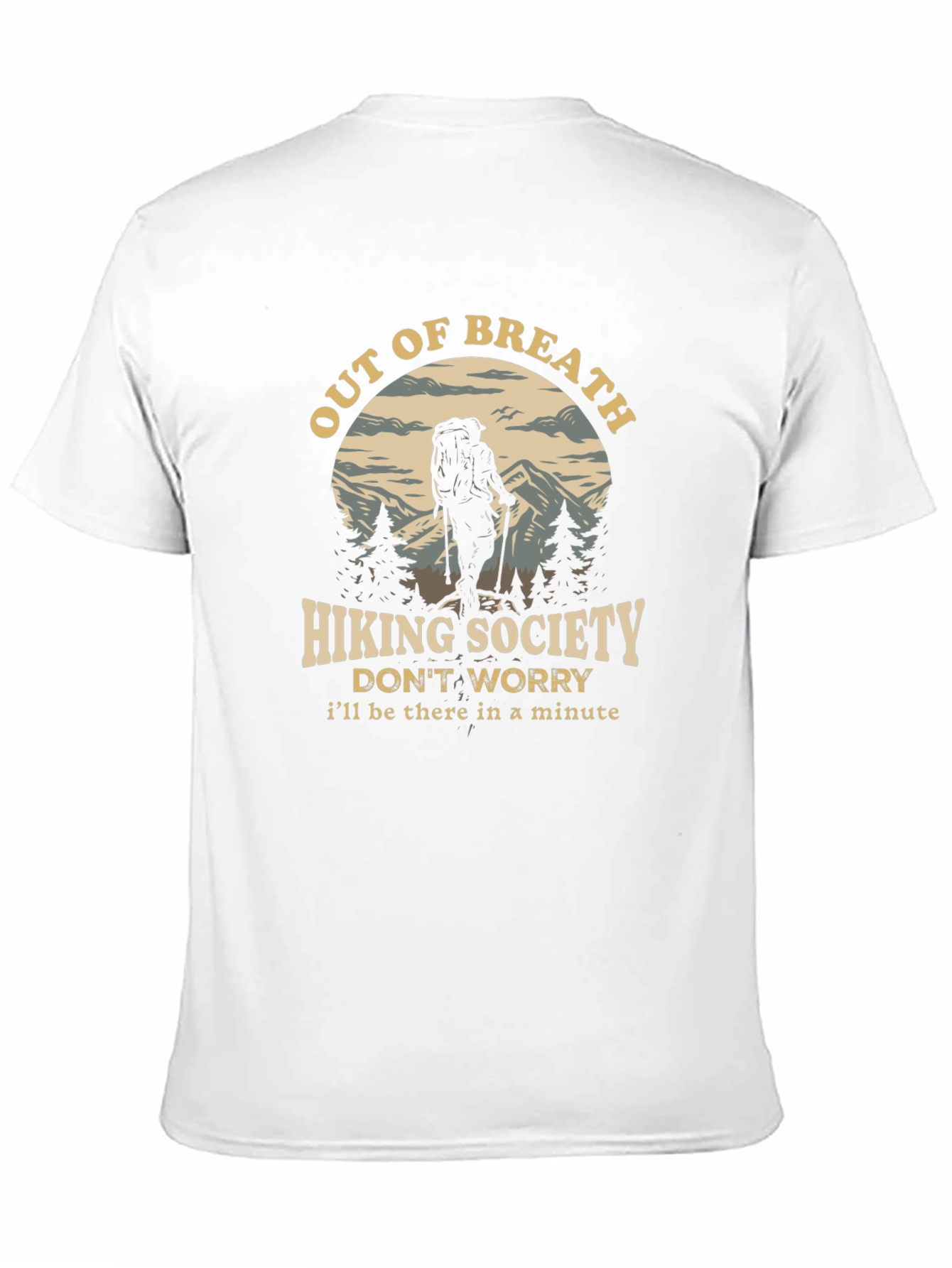 Hiking Society T-Shirt - Out of Breath Design