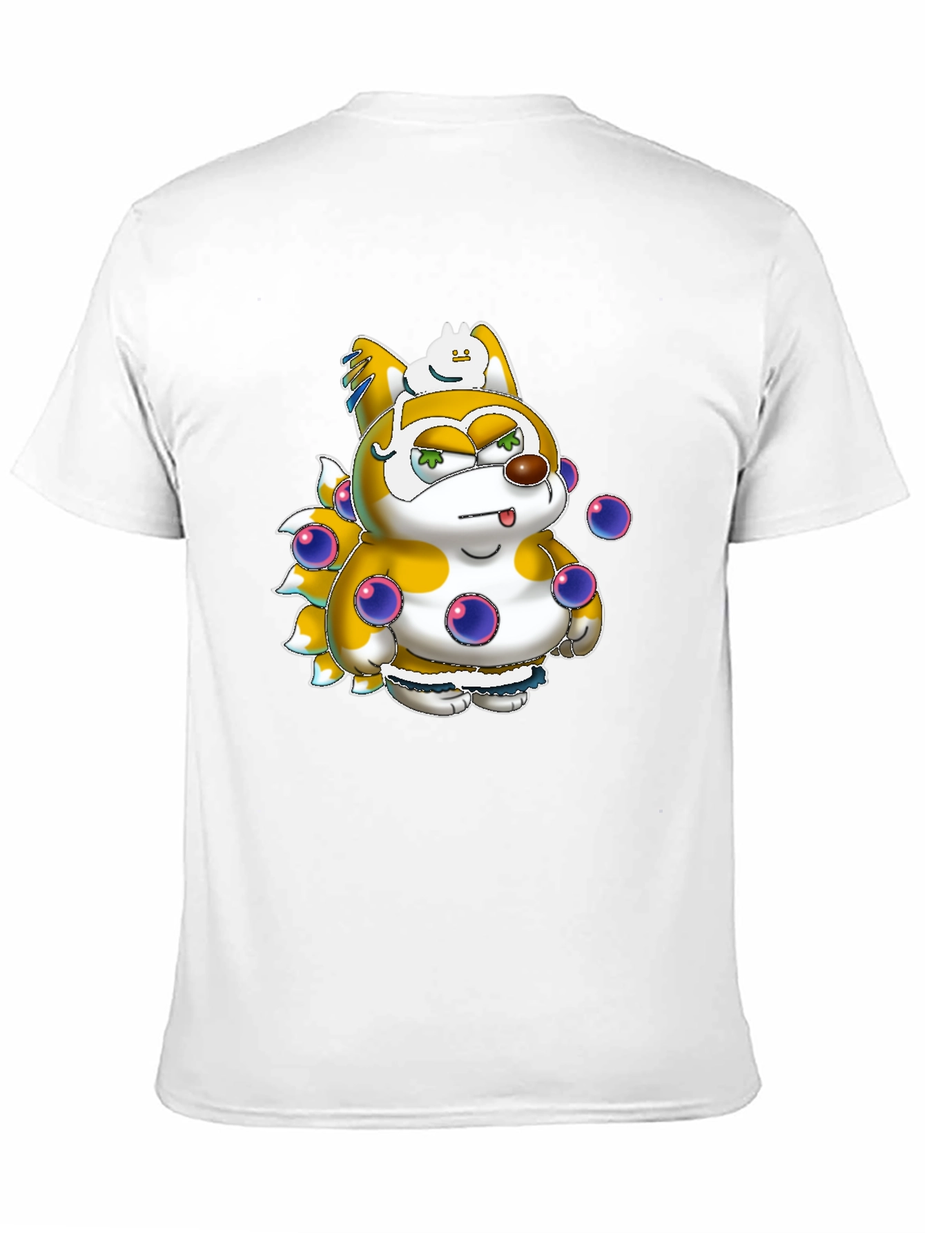 Cartoon Character Graphic T-Shirt - Black
