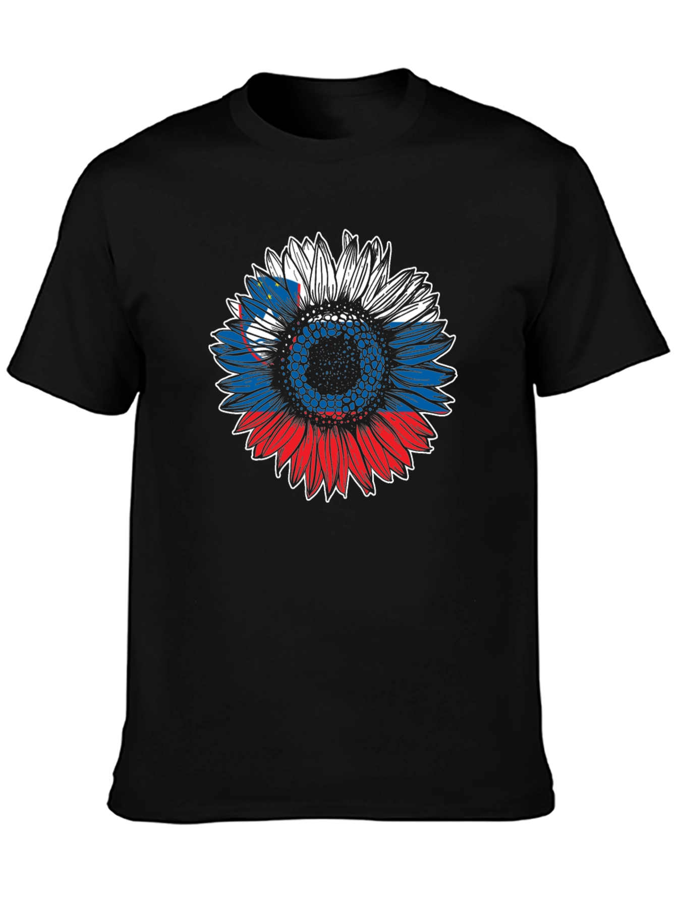 Slovenia Flag Sunflower Graphic Tee