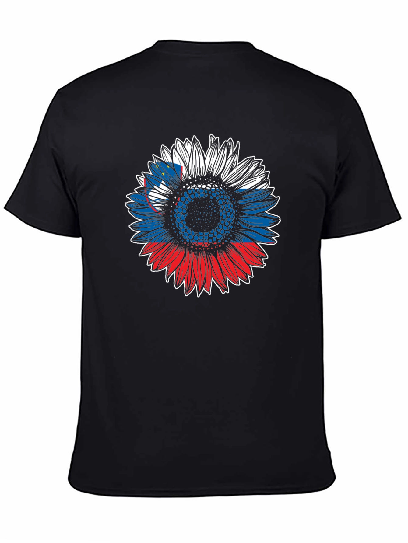 Slovenia Flag Sunflower Graphic Tee