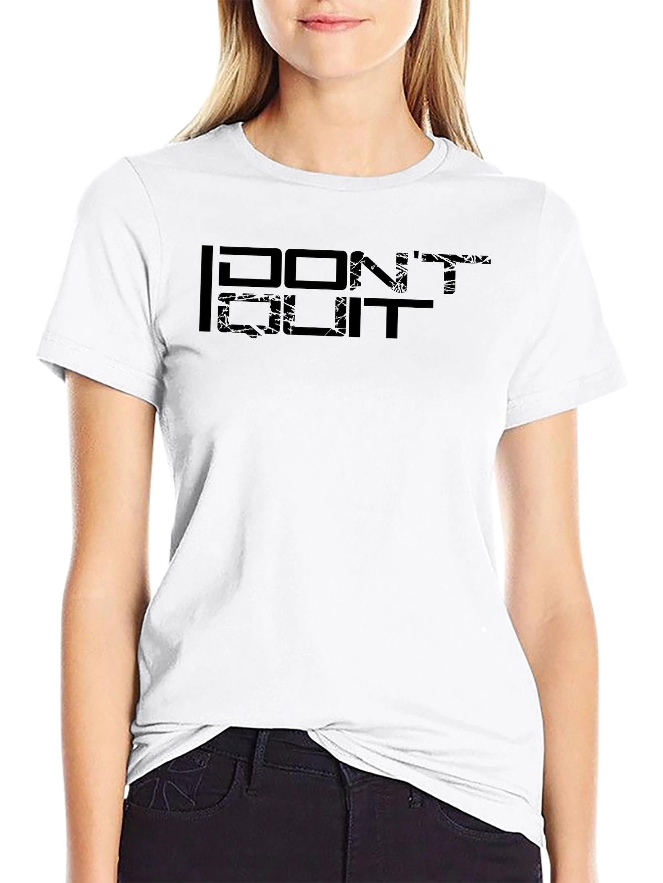 Dont Quit Black Graphic T-Shirt