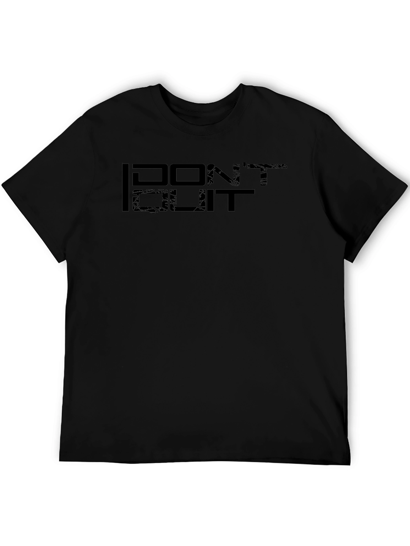 Dont Quit Black Graphic T-Shirt