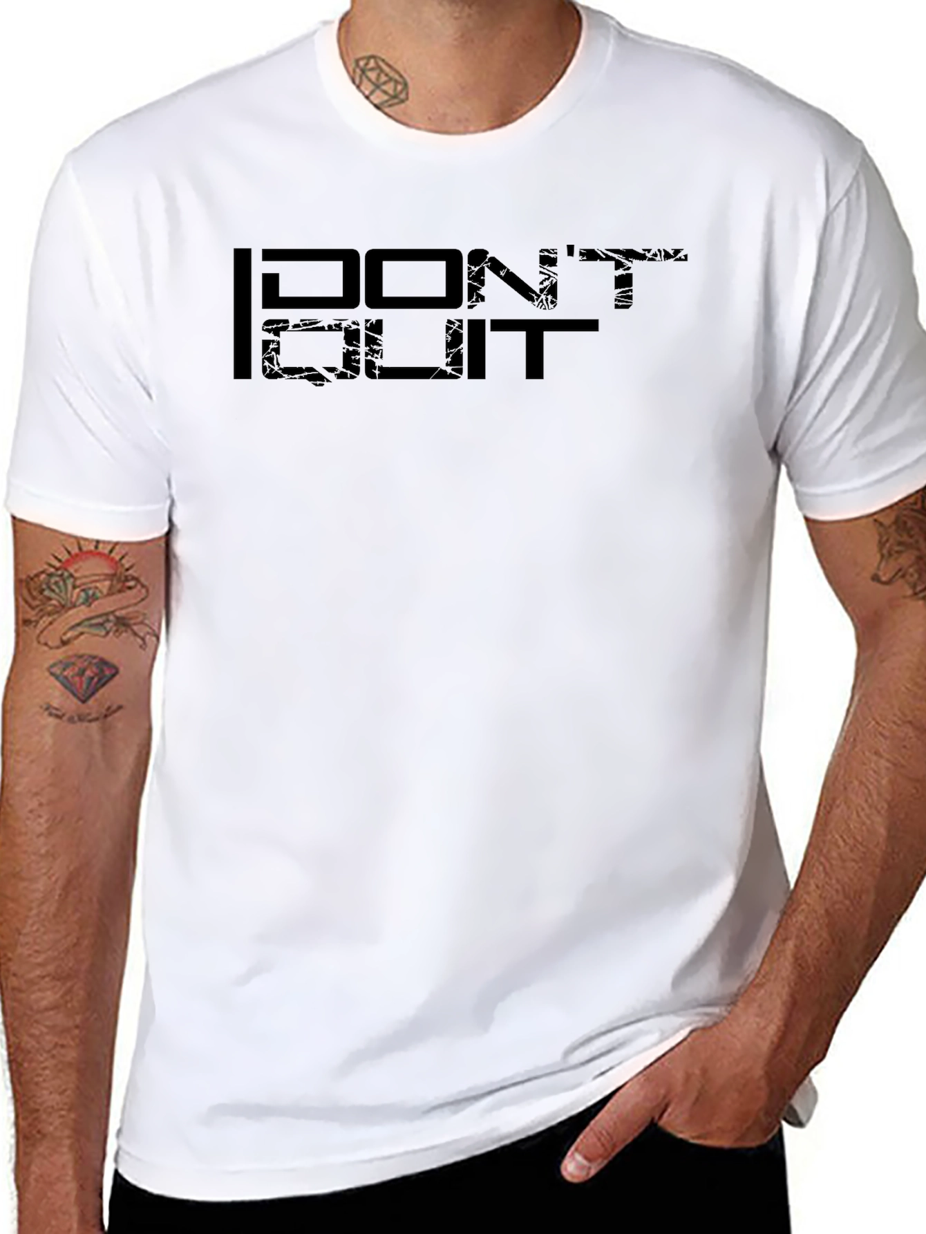 Dont Quit Black Graphic T-Shirt