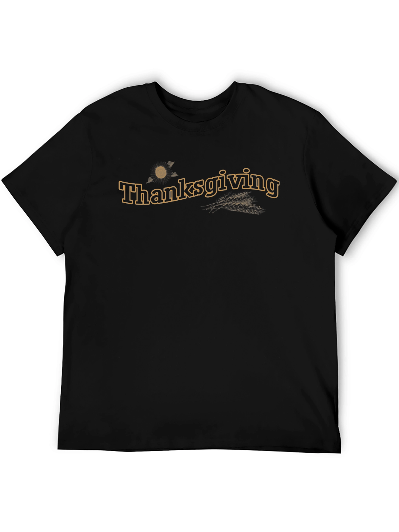 Thanksgiving Graphic T-Shirt - Black