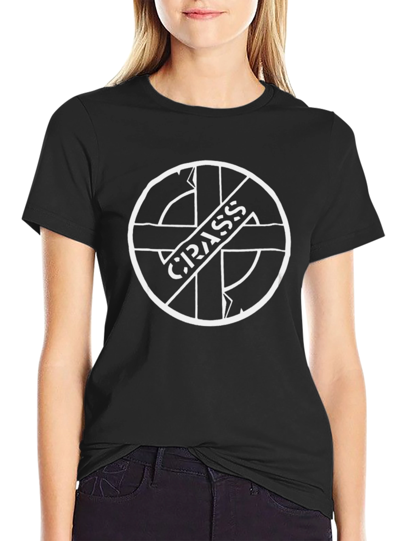 Crass Logo Black T-Shirt