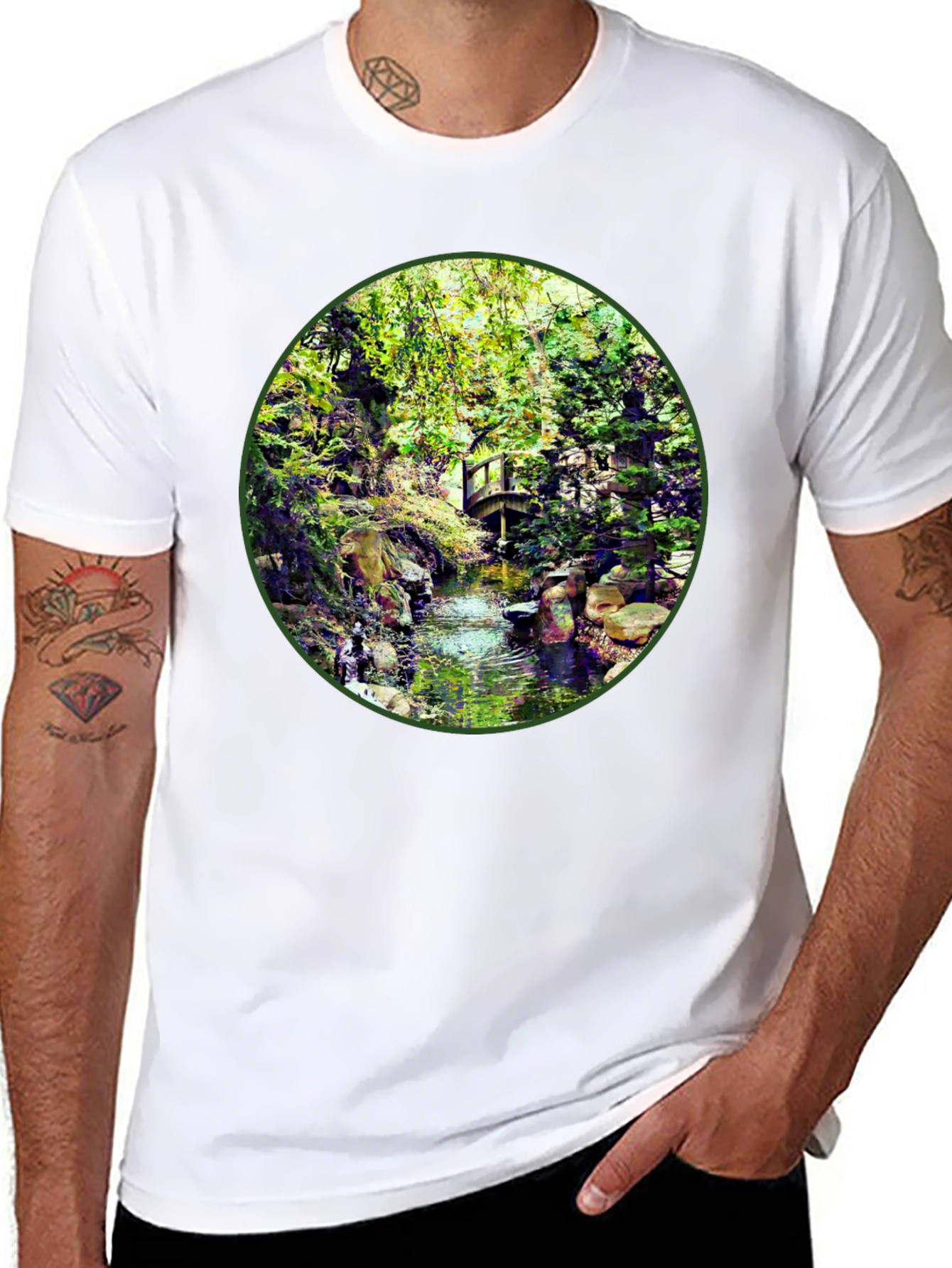 Nature Stream T-Shirt - Unique Design