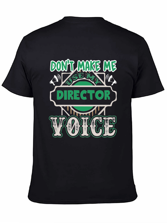 Director Voice Graphic T-Shirt - Funny Job Title Tee