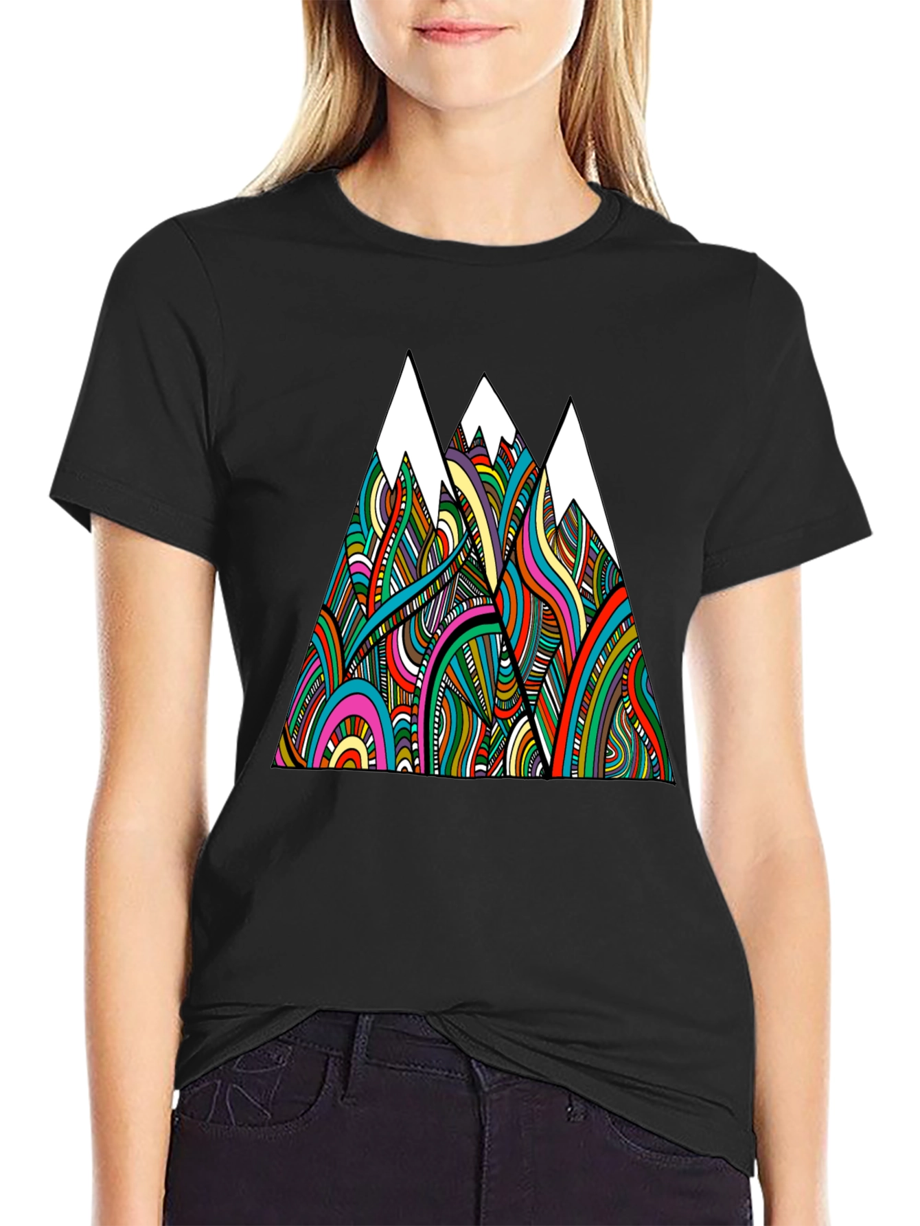Psychedelic Mountain Graphic Tee