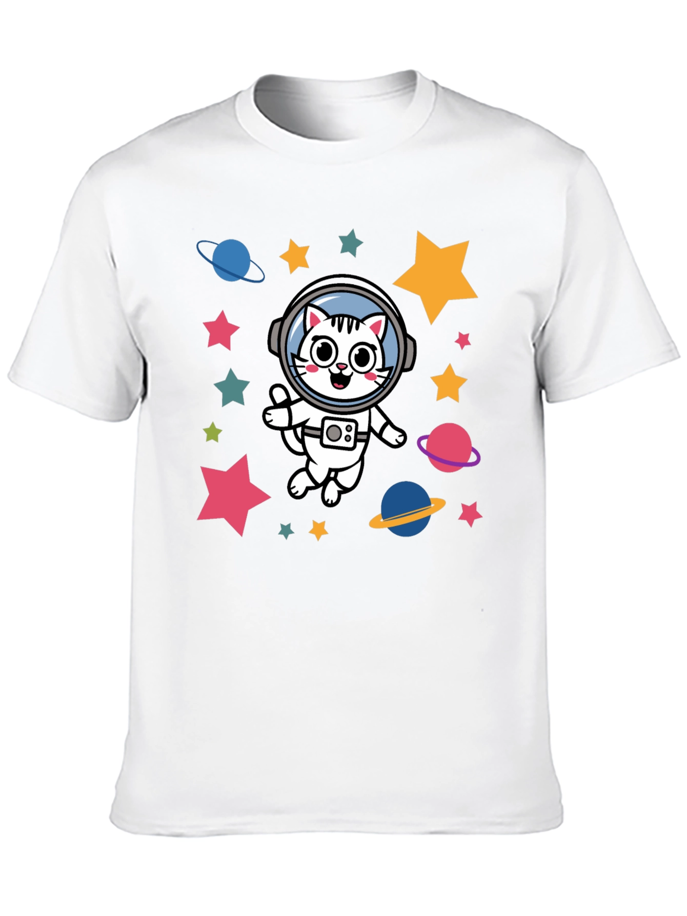 Astronaut Cat T-Shirt - Space Kitty Tee
