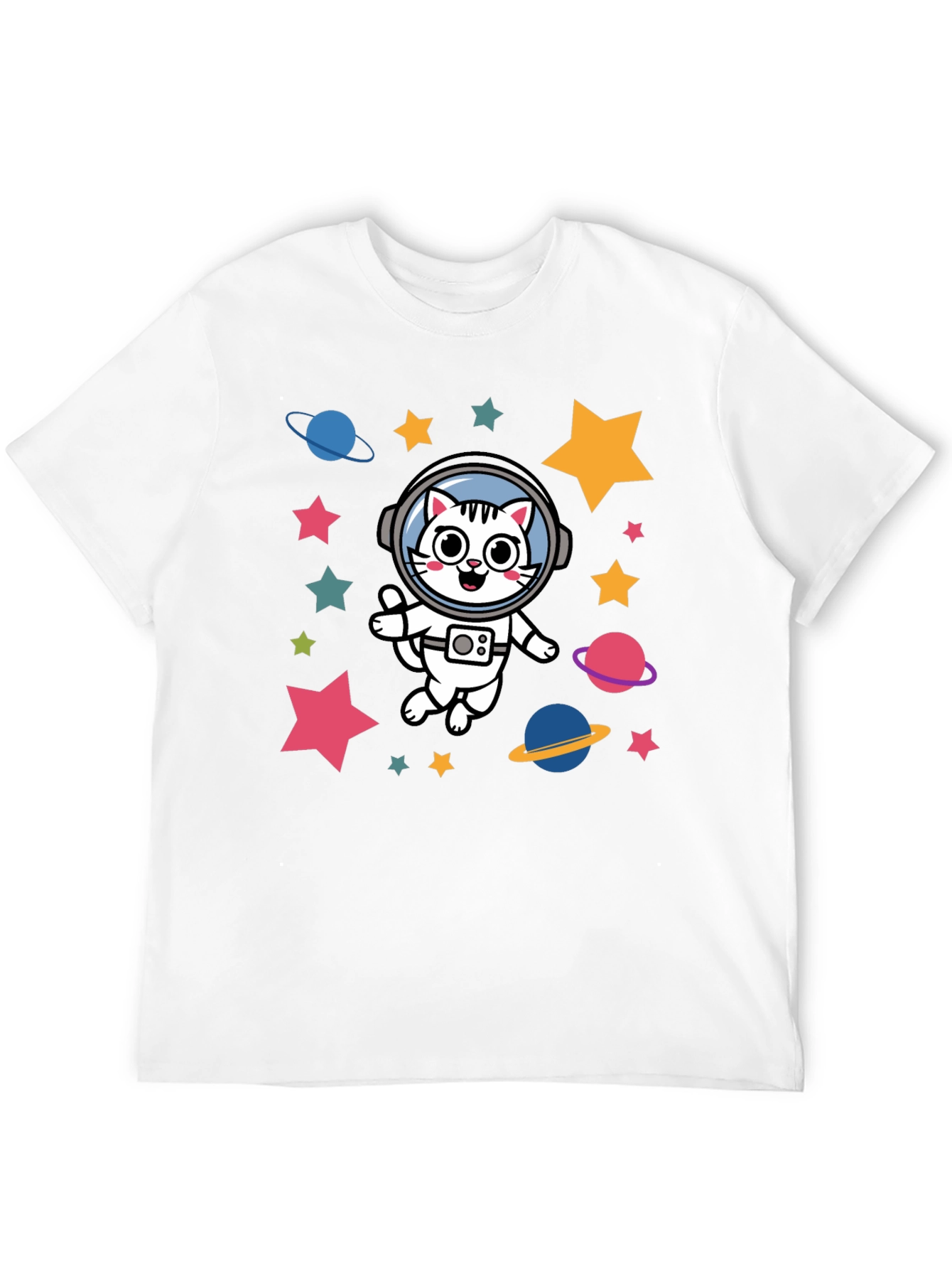 Astronaut Cat T-Shirt - Space Kitty Tee