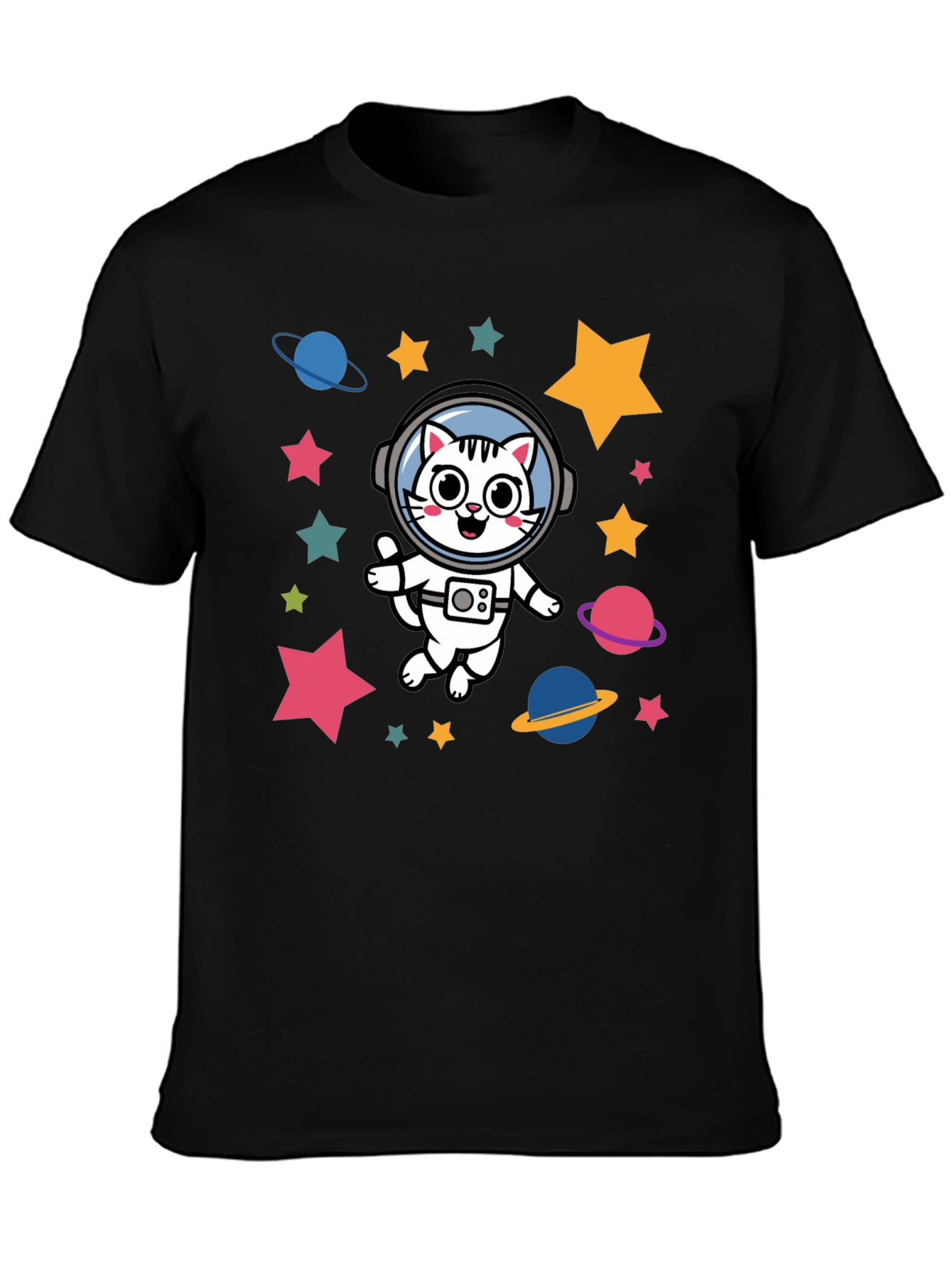 Astronaut Cat T-Shirt - Space Kitty Tee