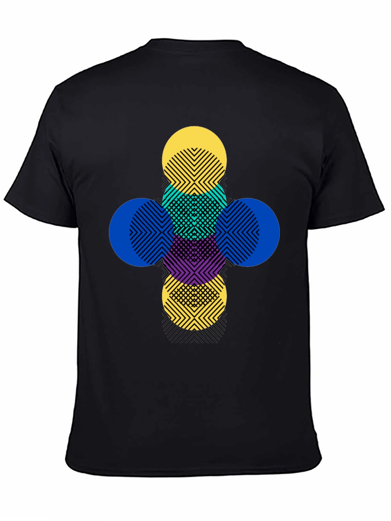 Geometric Circles Graphic Tee - Modern Pattern T-Shirt
