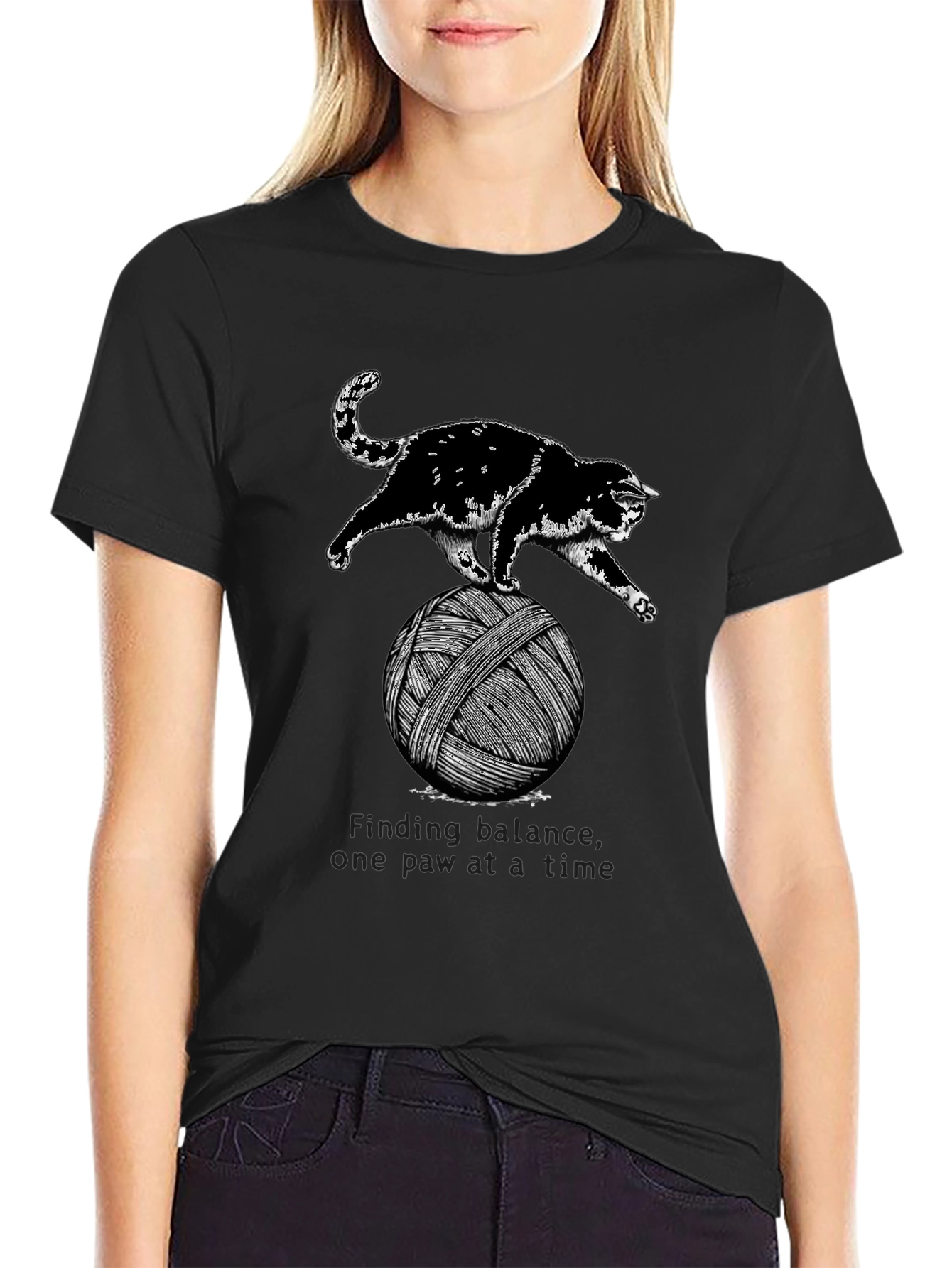 Cat Balancing Act T-Shirt
