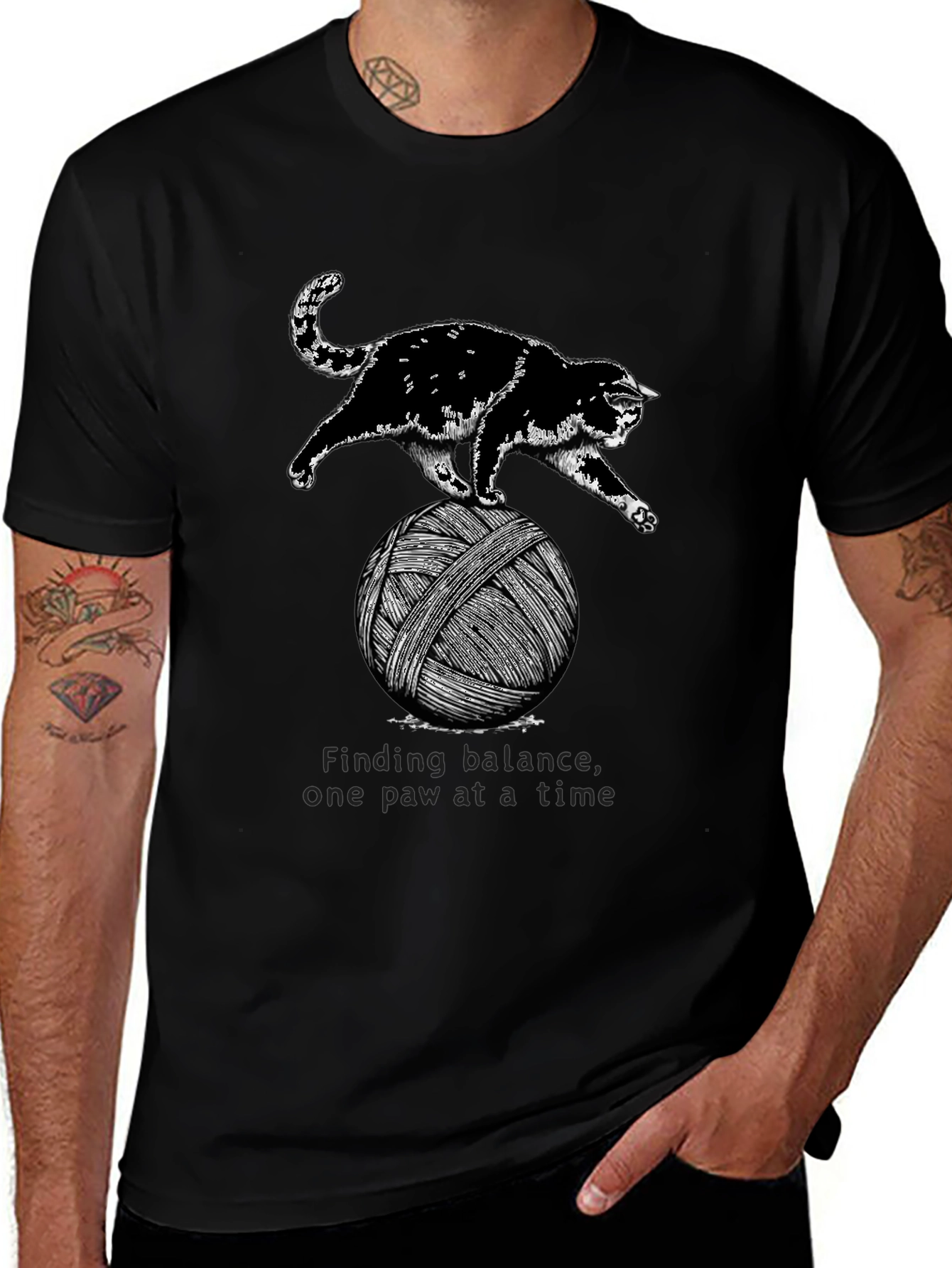 Cat Balancing Act T-Shirt
