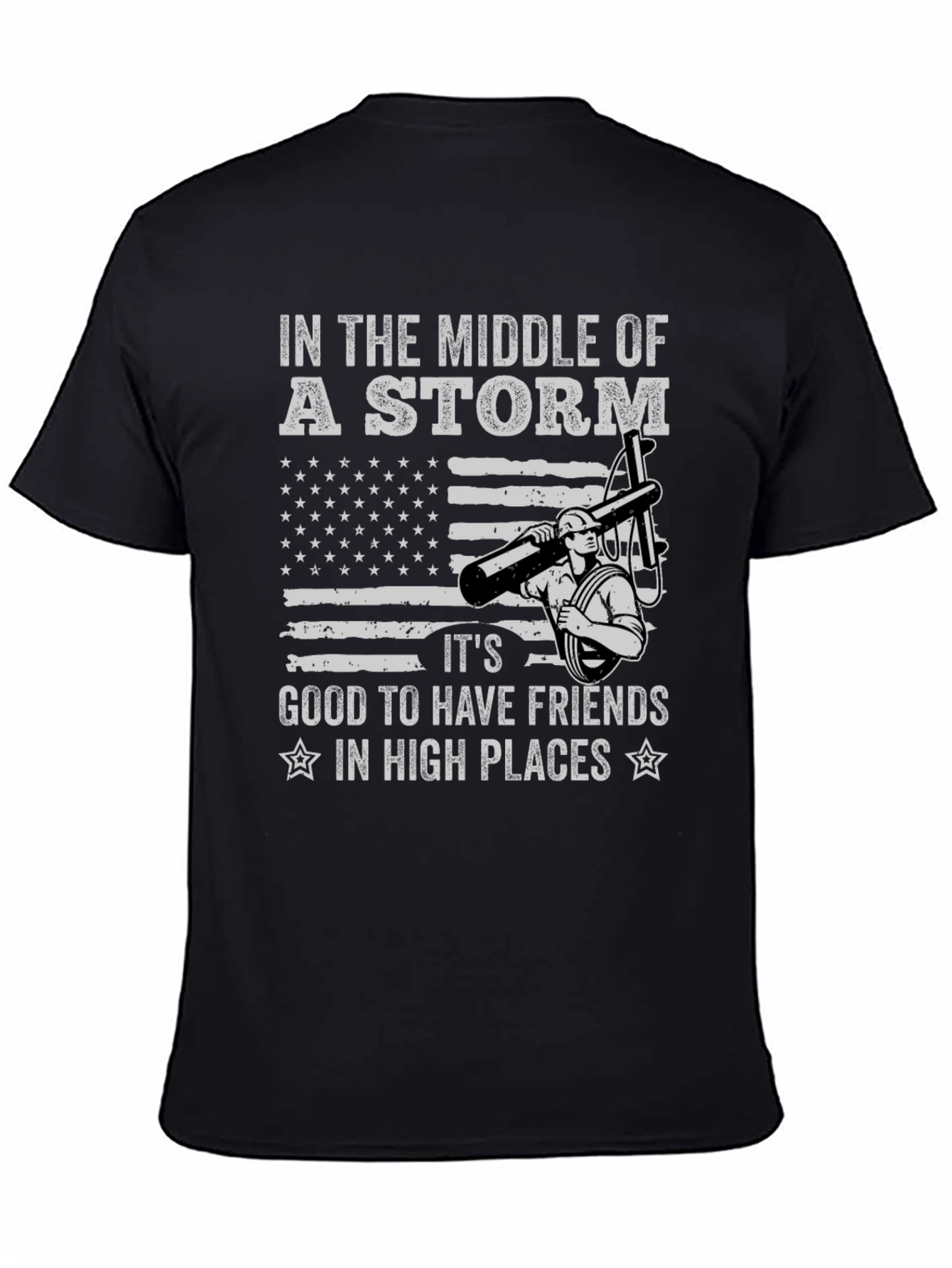 Lineman Storm Graphic Tee - High Places Friends
