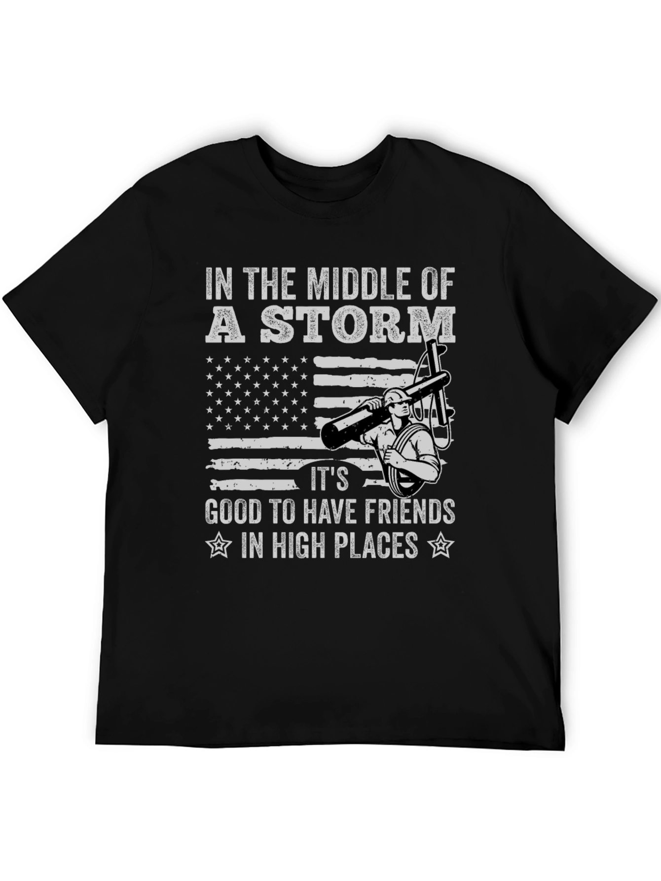 Lineman Storm Graphic Tee - High Places Friends