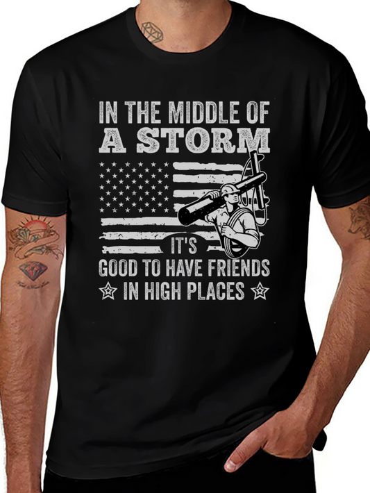 Lineman Storm Graphic Tee - High Places Friends