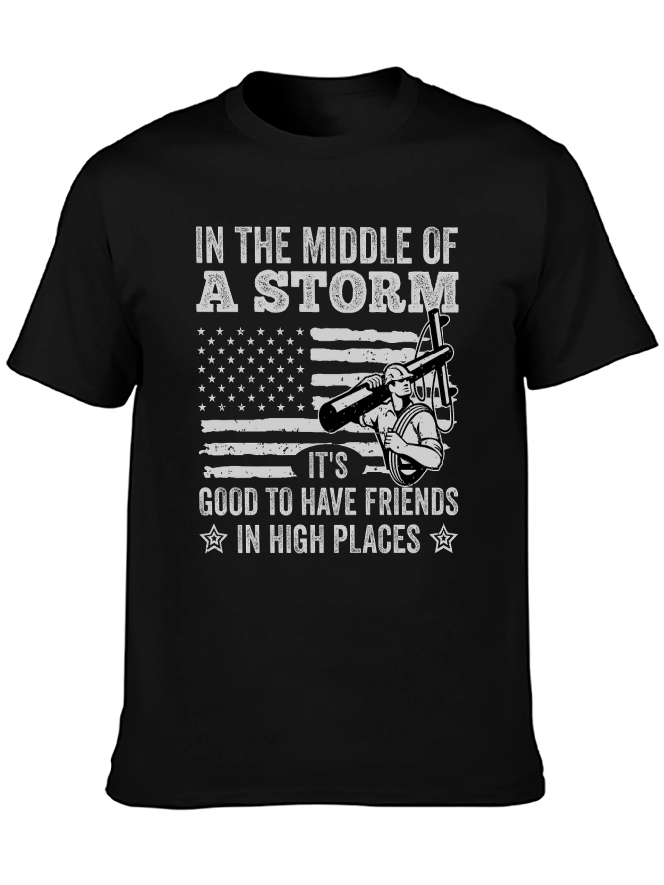 Lineman Storm Graphic Tee - High Places Friends