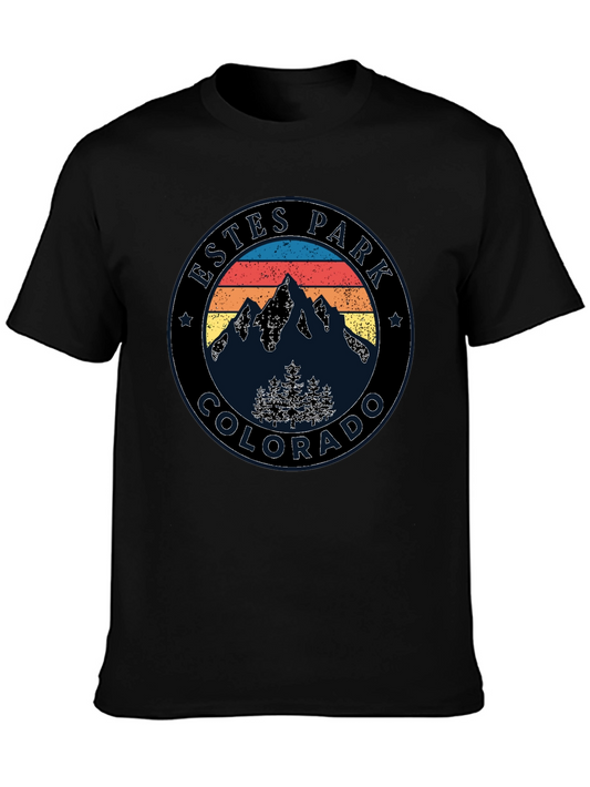 Estes Park Colorado T-Shirt: Mountain Circle Design