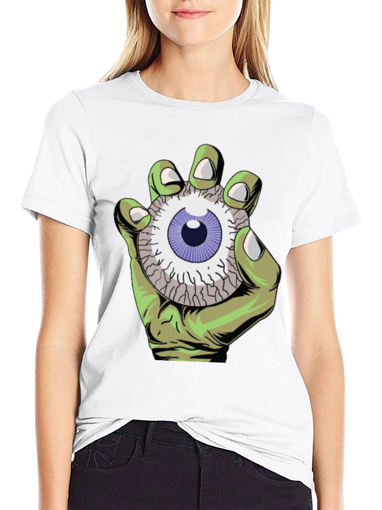 Eye See You Graphic Tee - Zombie Hand Design