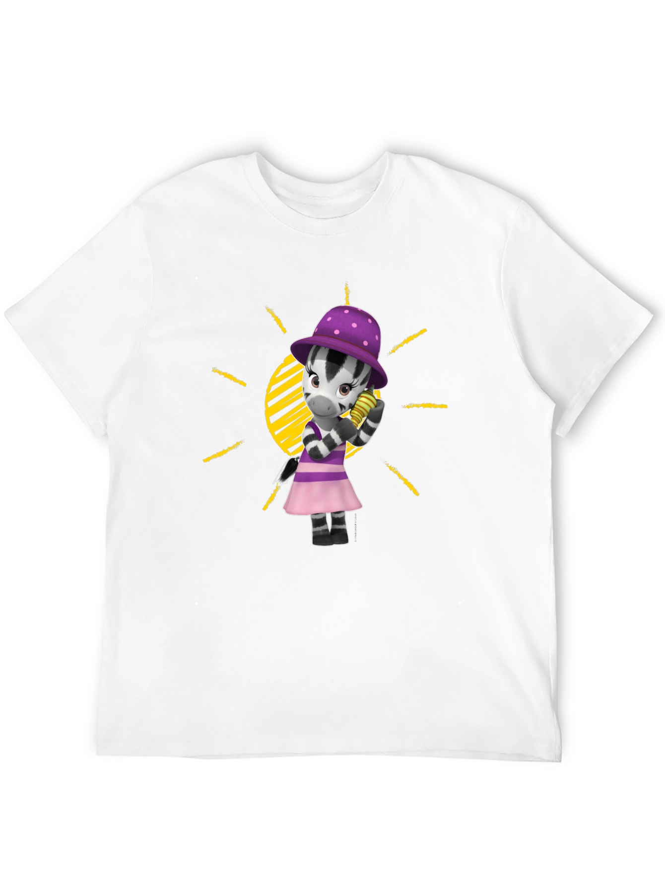 Zebra Cartoon T-Shirt - Fun Fashion Tee