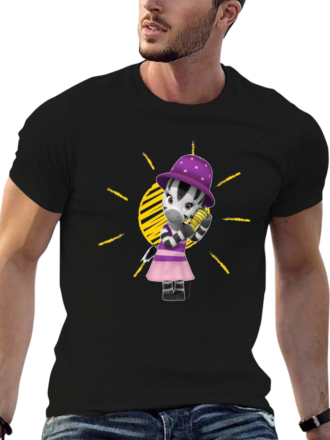 Zebra Cartoon T-Shirt - Fun Fashion Tee