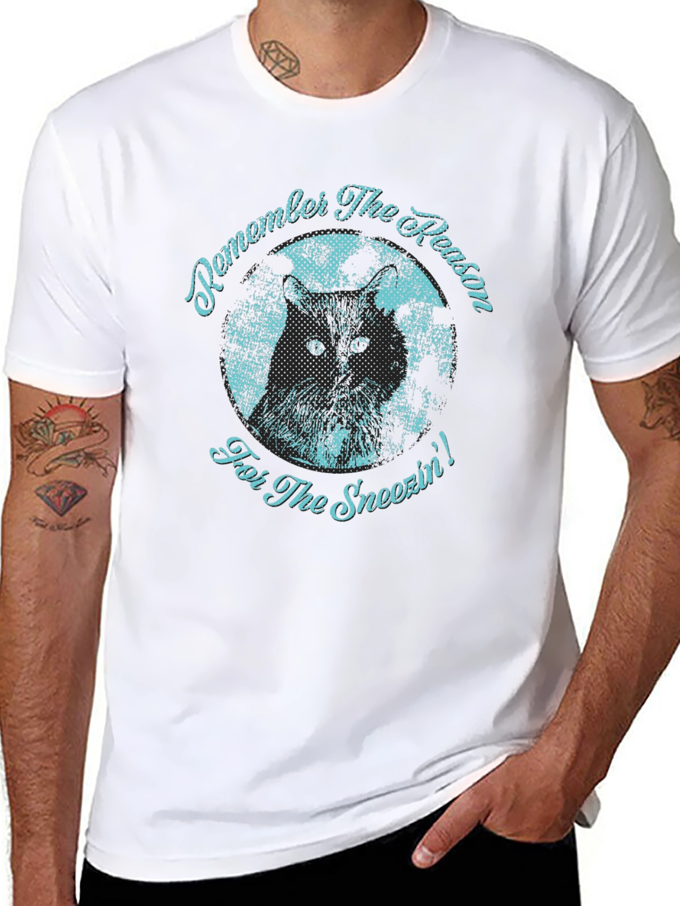 Reason for the Sneezin Graphic Tee - Black