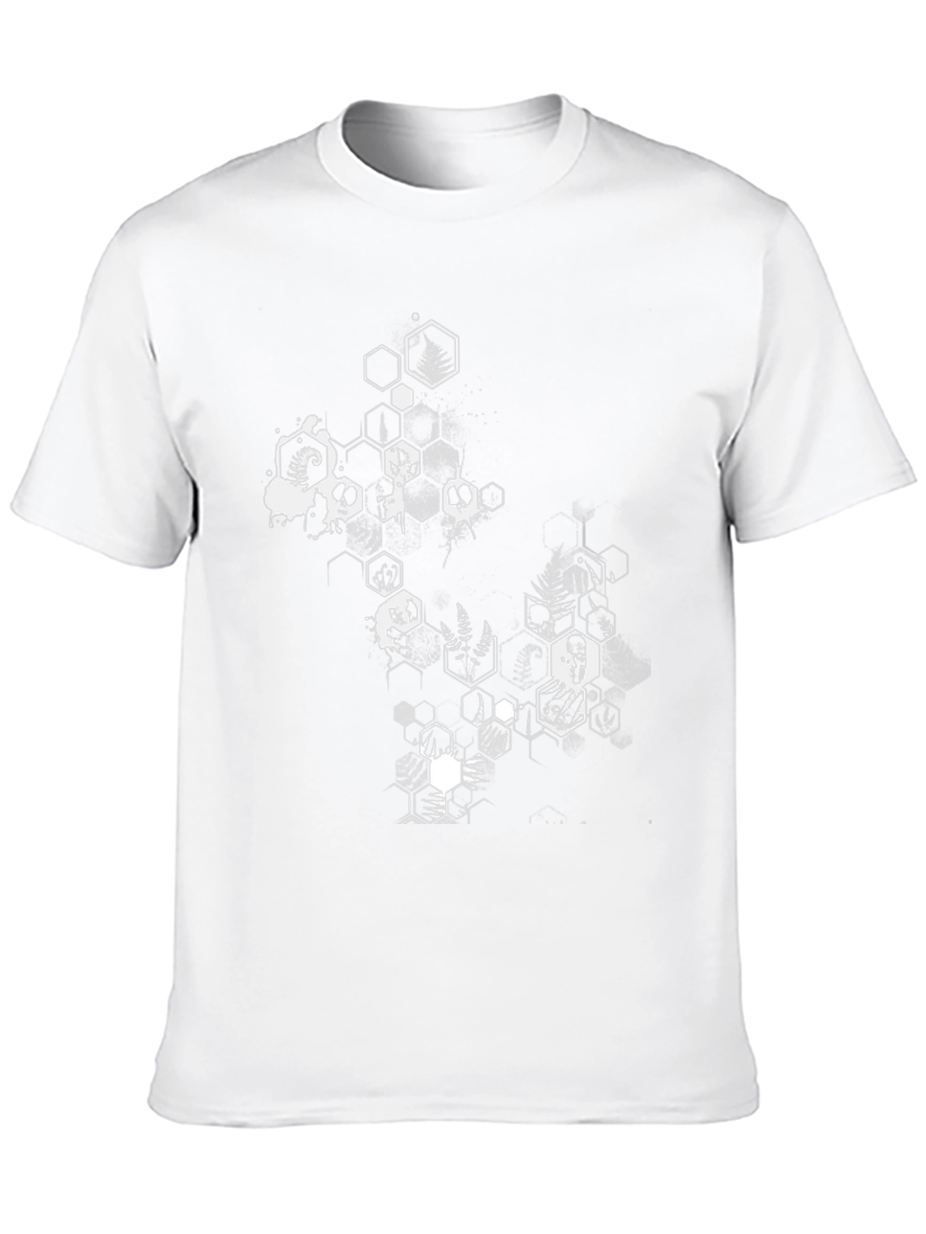 Geometric Skull Graphic Tee - Mens Black T-Shirt