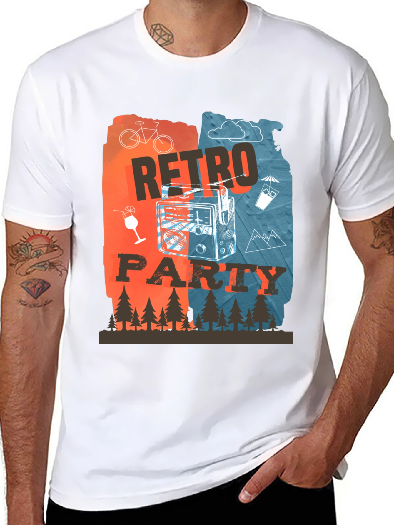 Retro Party Graphic T-Shirt