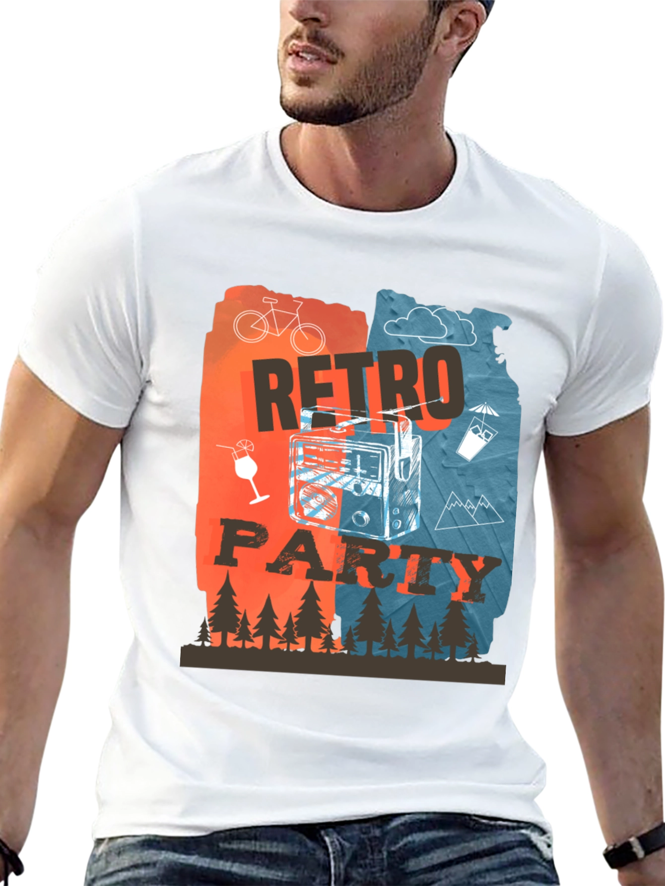 Retro Party Graphic T-Shirt