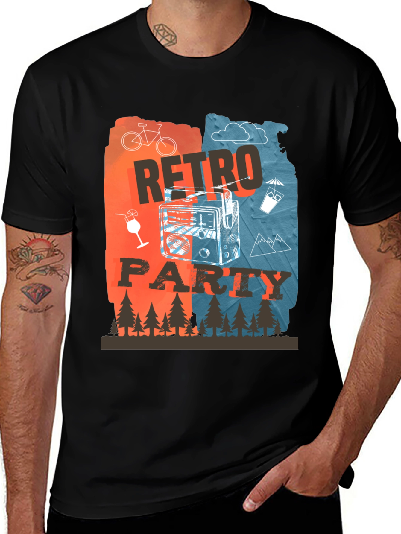 Retro Party Graphic T-Shirt