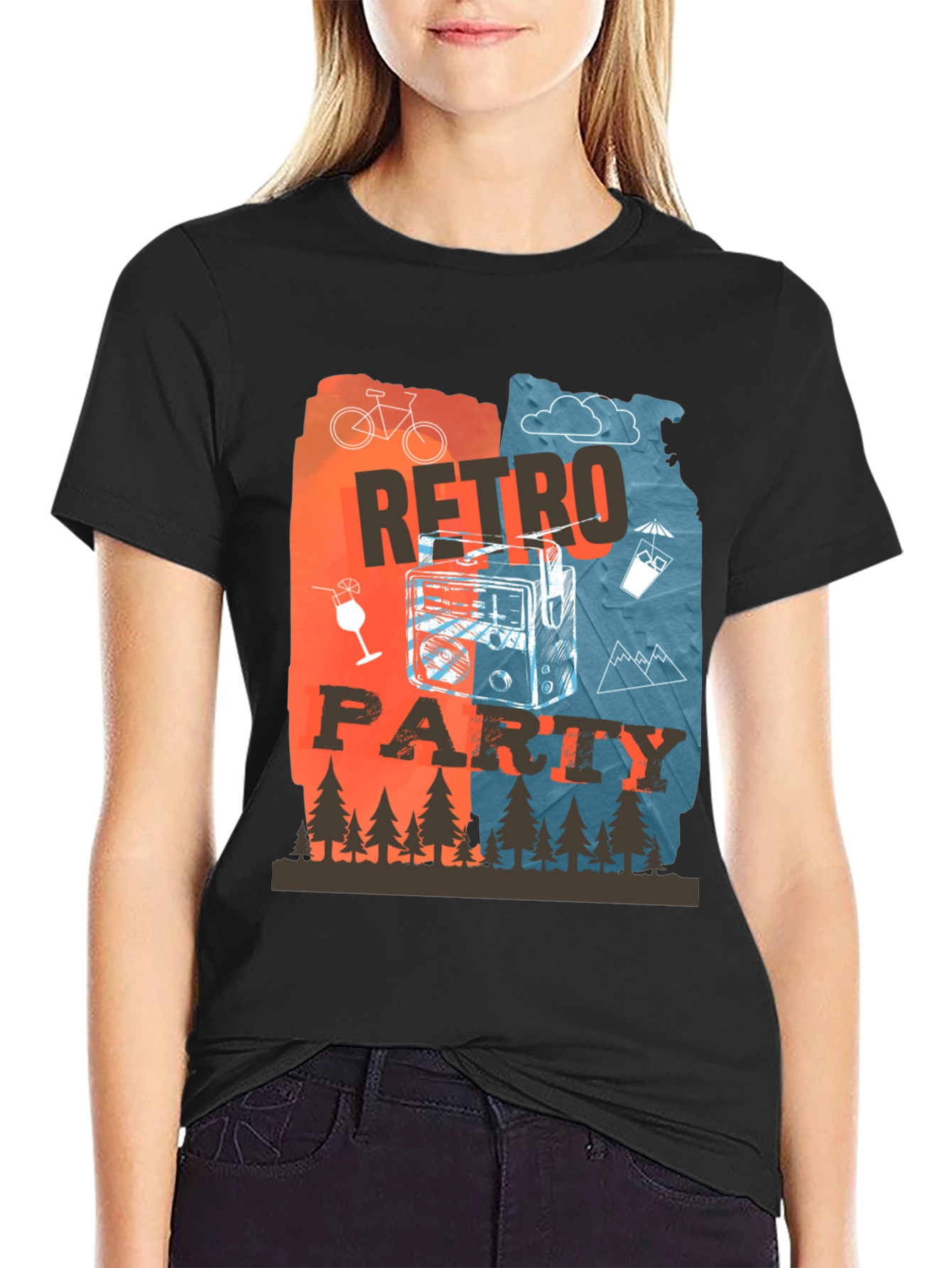 Retro Party Graphic T-Shirt