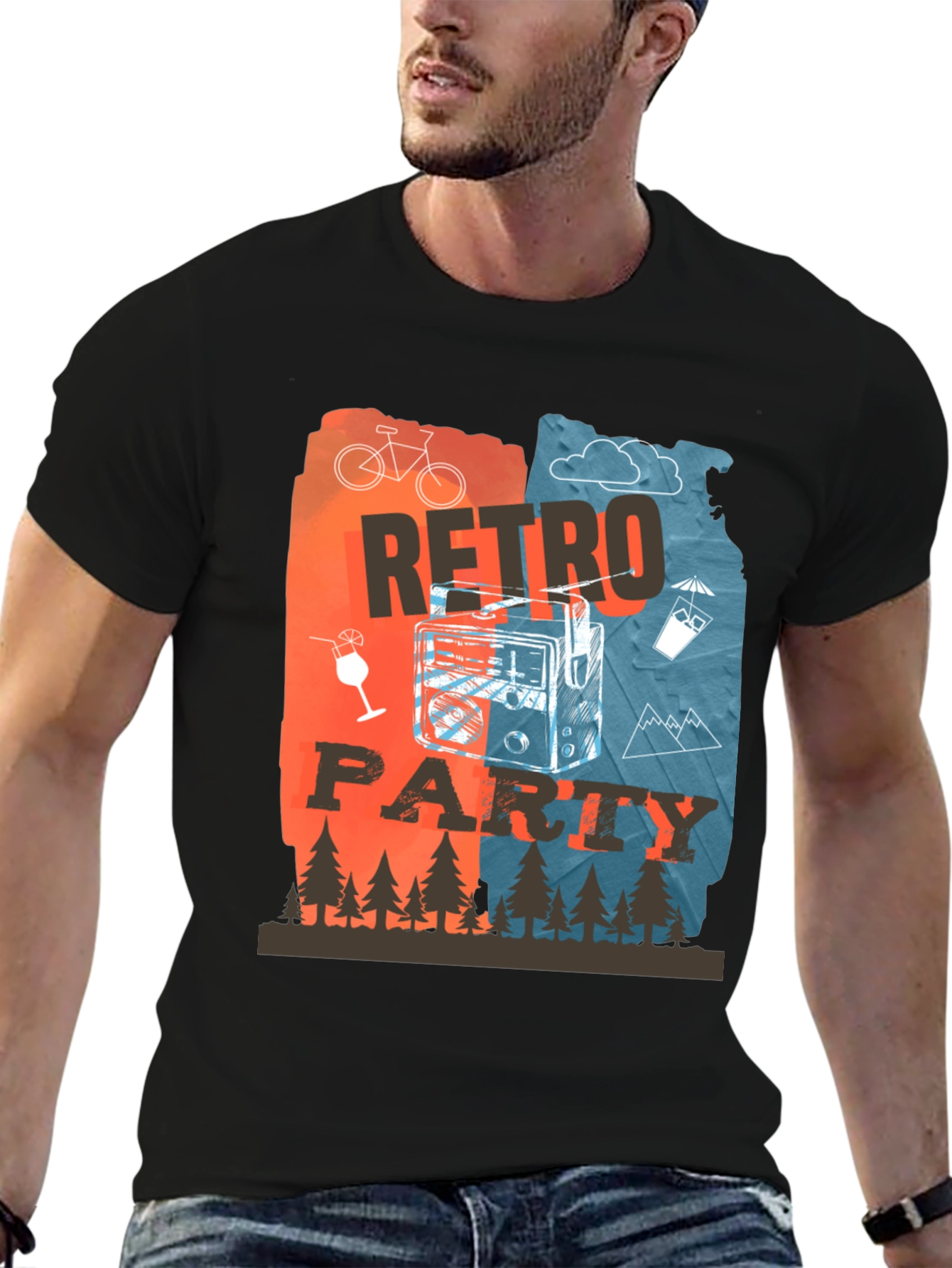 Retro Party Graphic T-Shirt